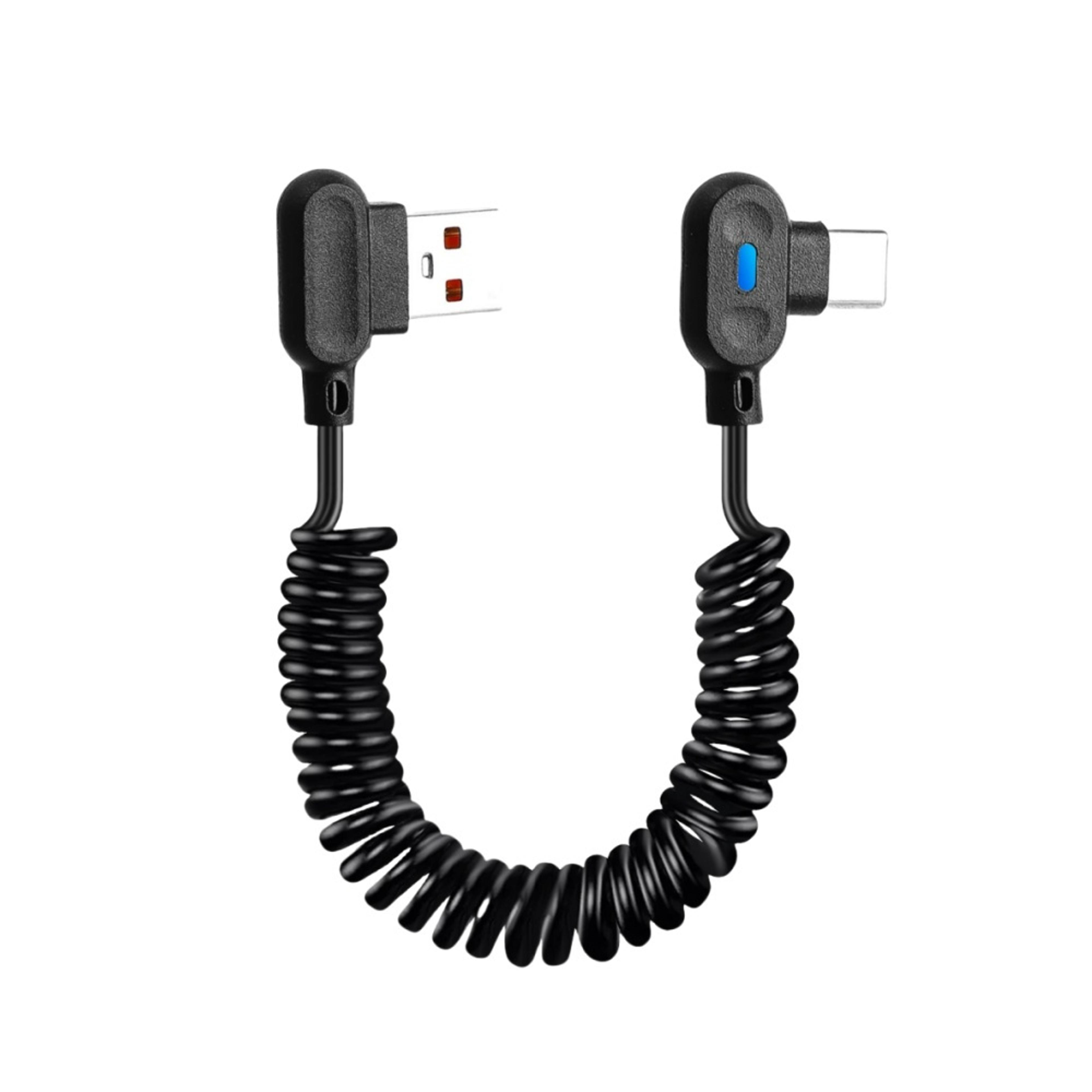 retractable elbow usb c cable fast charging pd quick data cord for phone charger
