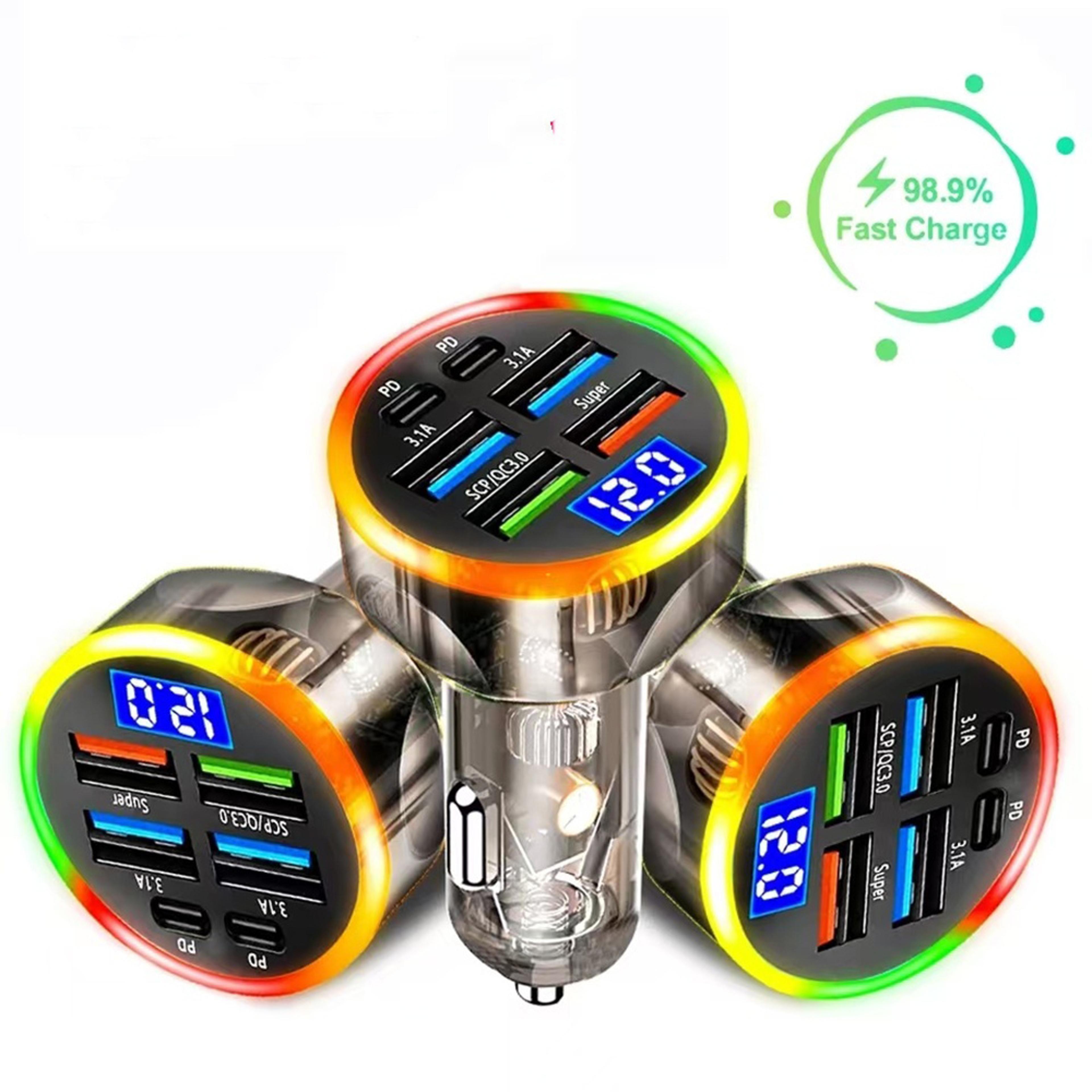 usb a usb c fast car charger quick charge adapter cigarette lighter for auto phones