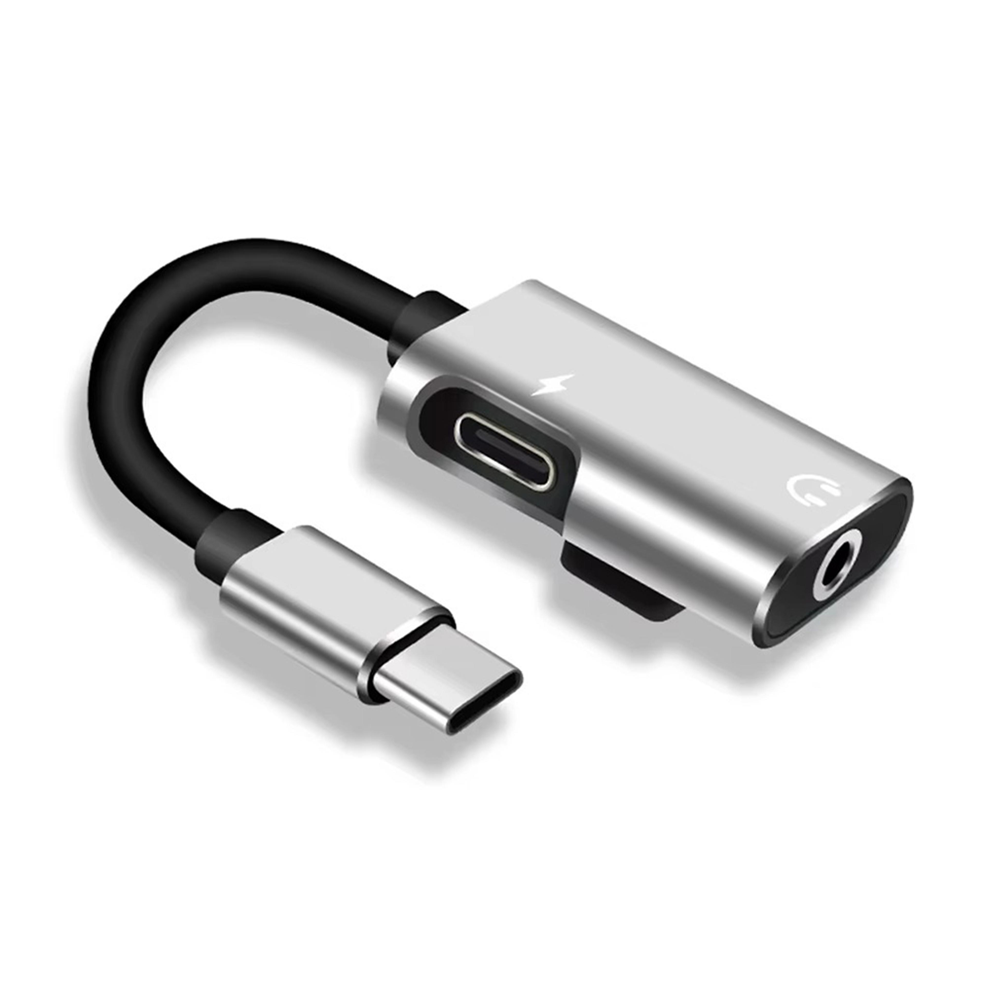 usb c audio splitter type c female to jack male headphone cable converter