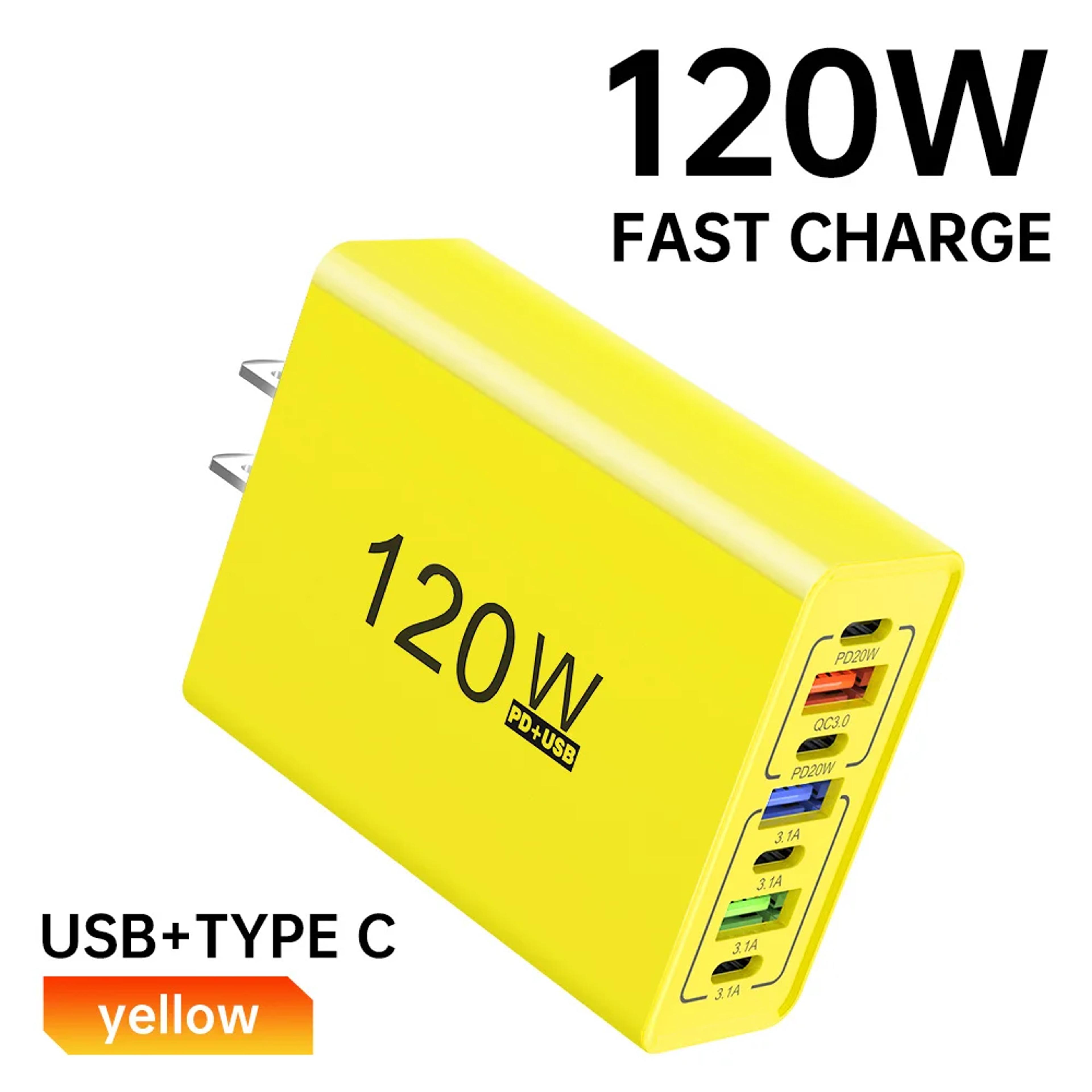 fast charging usb c wall charger multi ports type c power phone charger