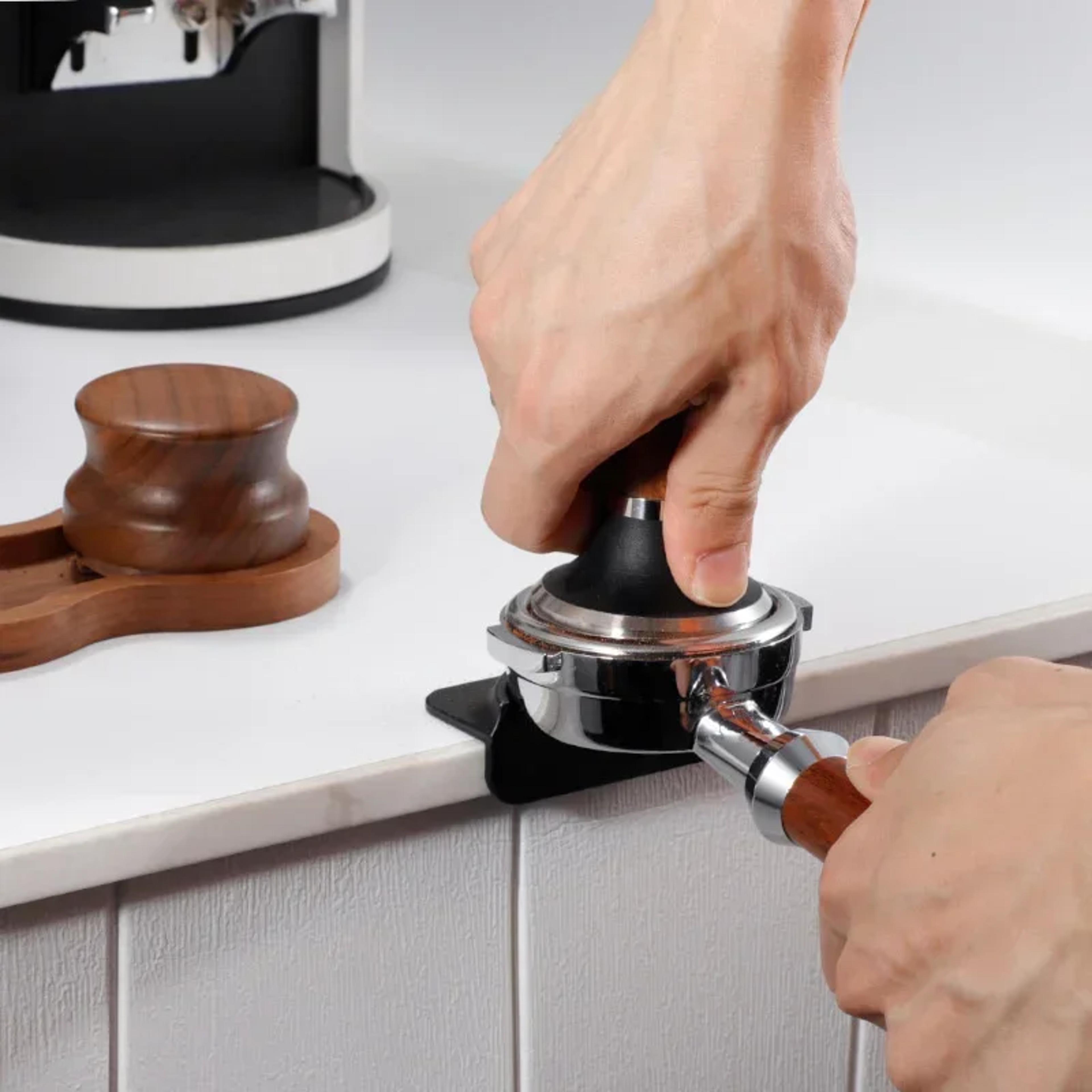 non-slip silicone coffee tampers mat corner press pad for portafilters barista accessories
