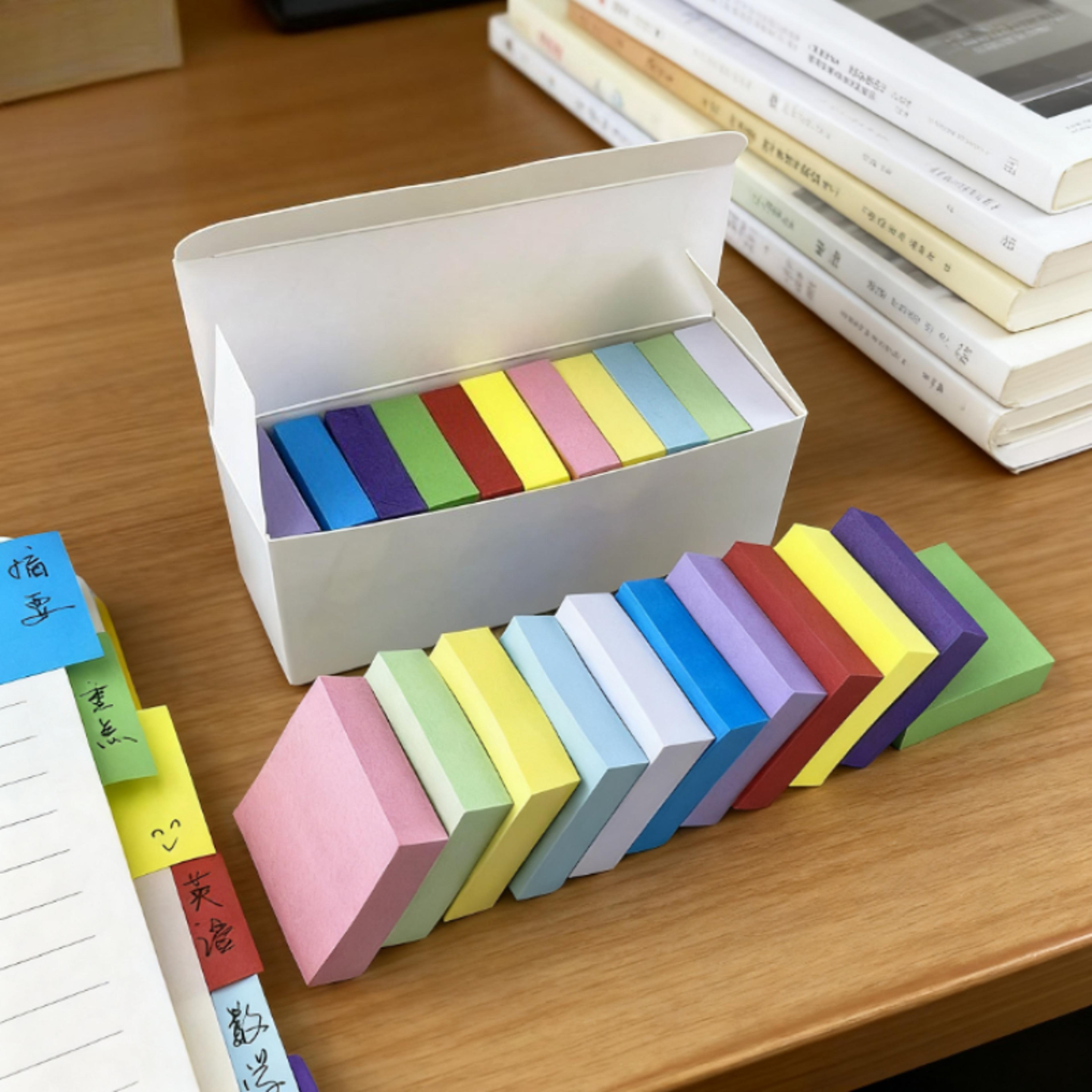 fluorescent sticky note pads memo notepad planner stickers office supplies