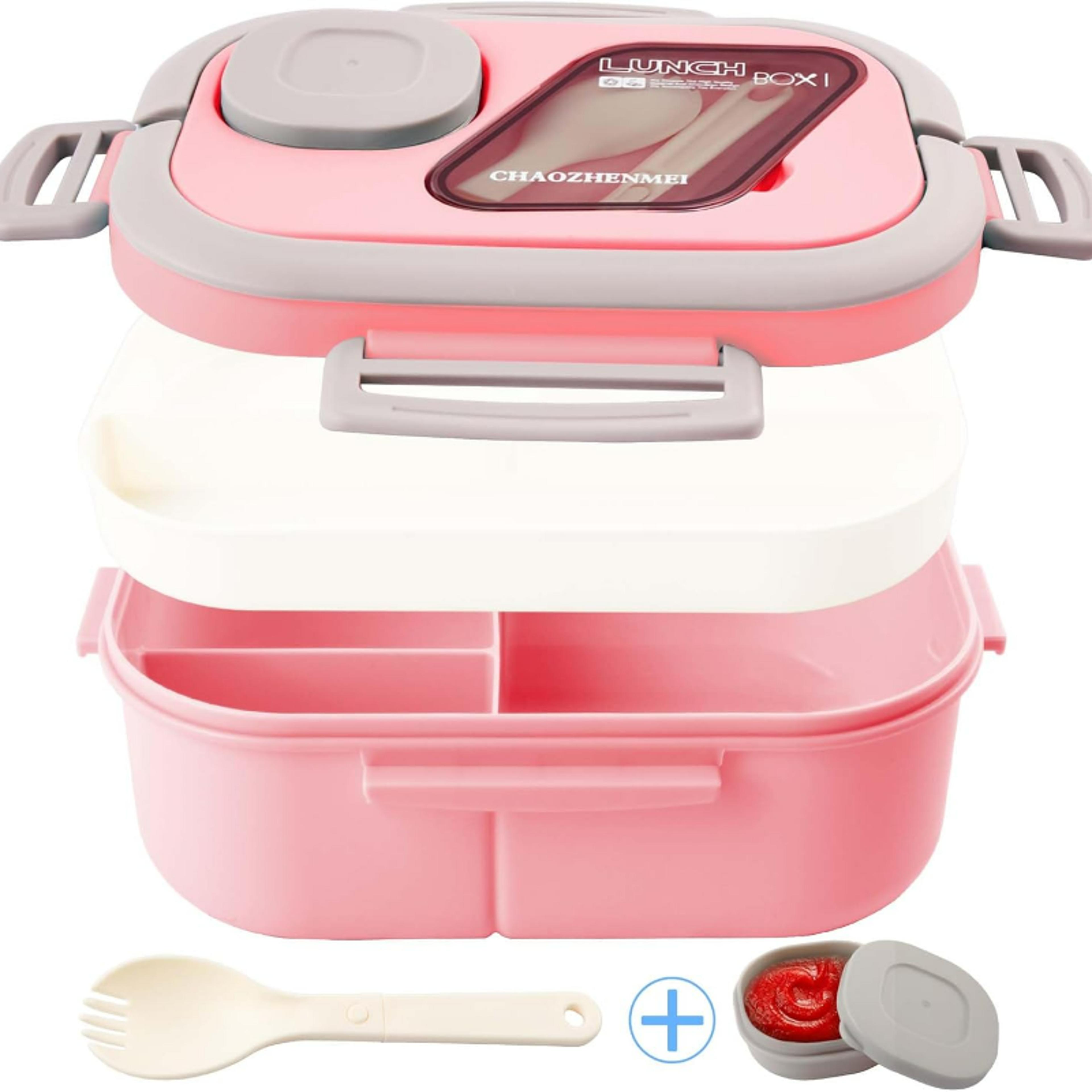 leakproof bento lunch box for adults, bpa-free, microwave and dishwasher safe, compartments