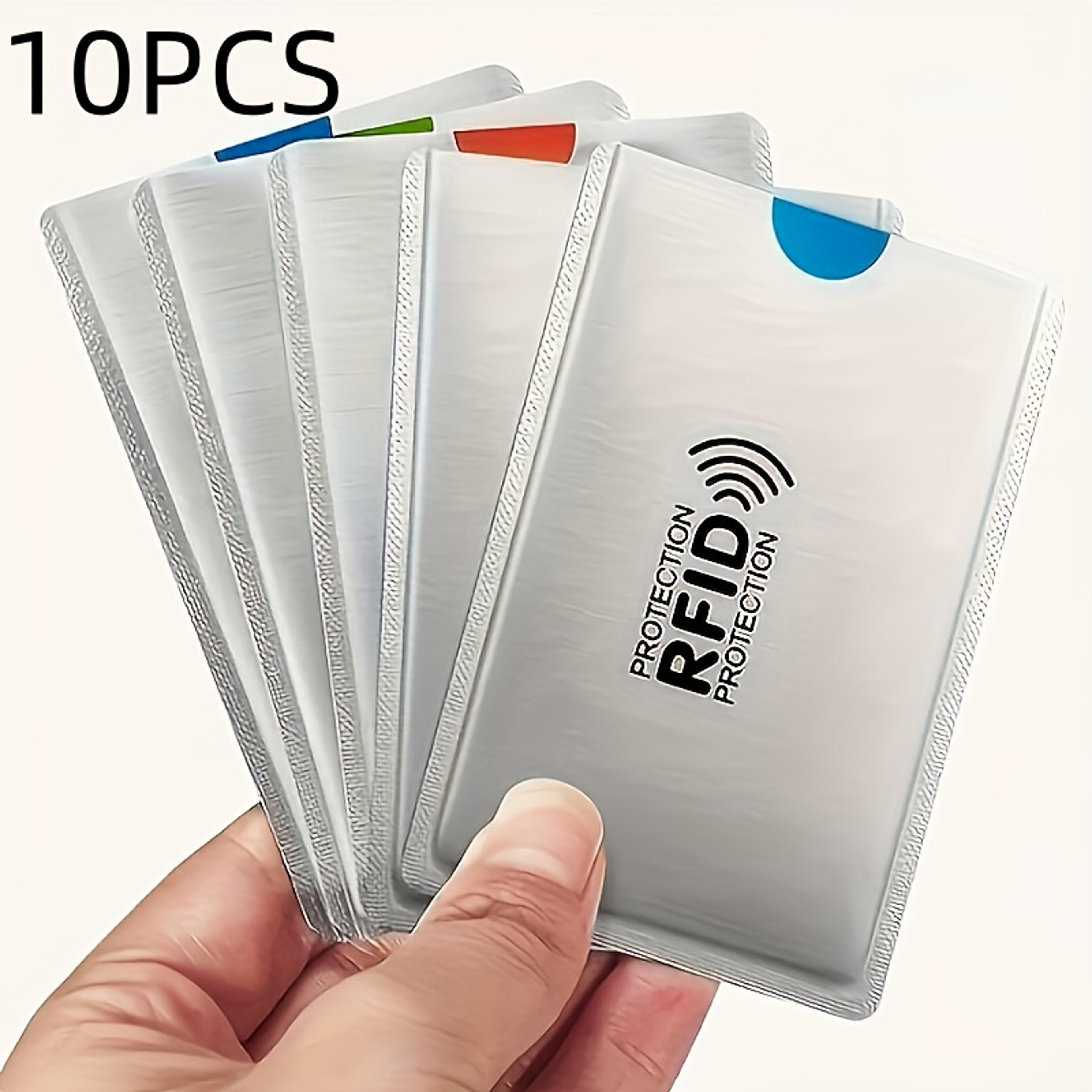 rfid blocking card sleeves anti-theft nfc shielded id protectors card holder organizer bag