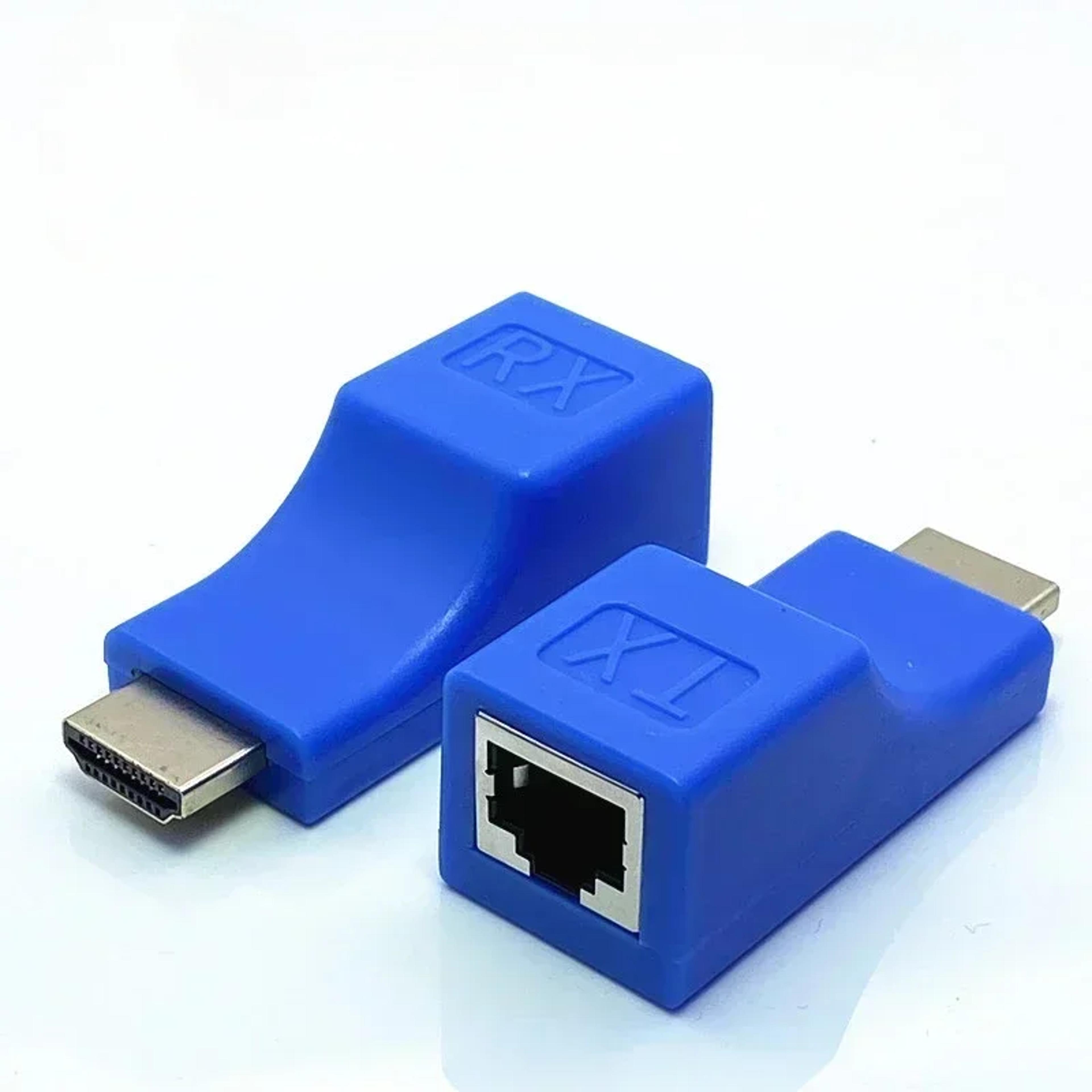 4k hdmi-compatible extender hd rj ports network utp cable adapter