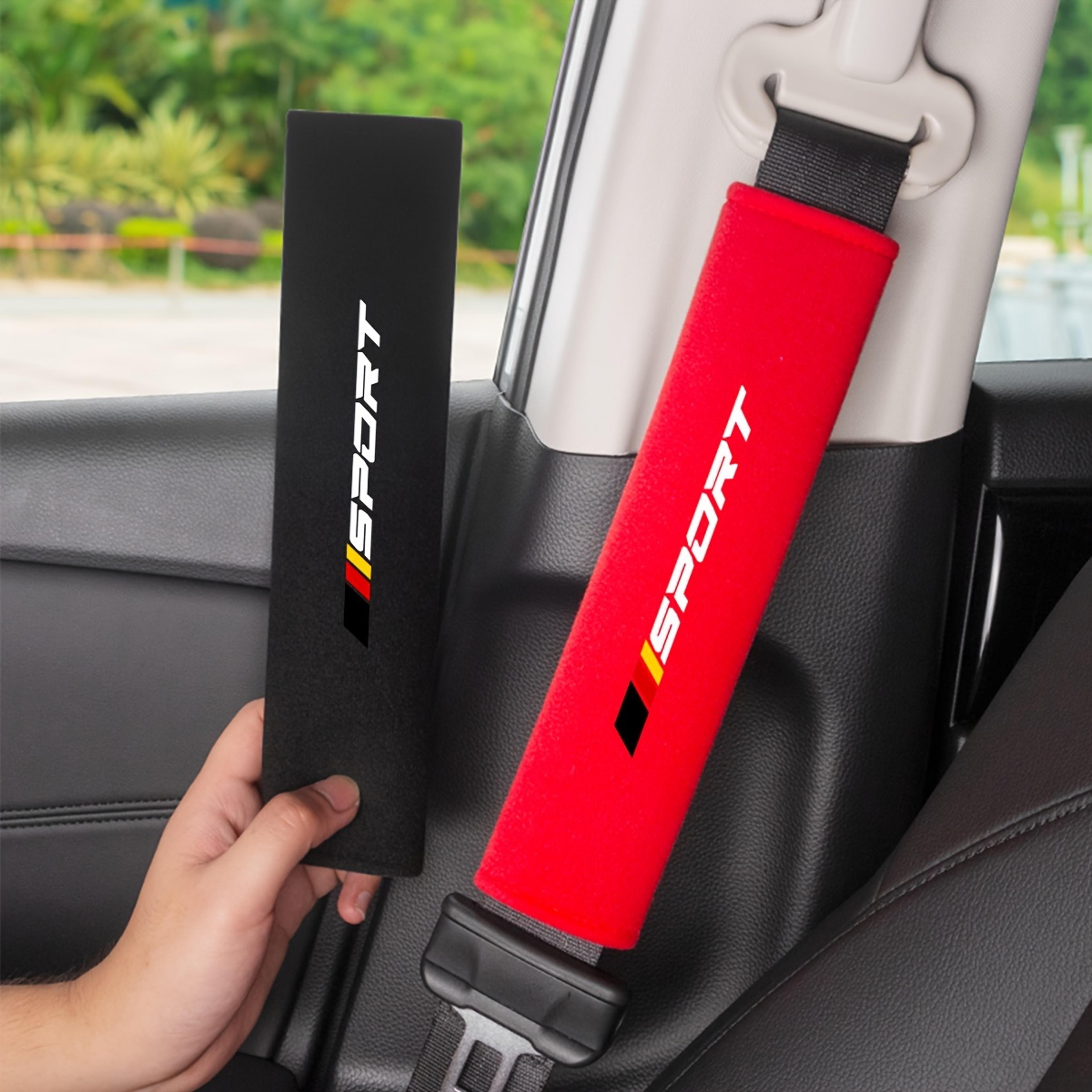 plush soft comfort car seat belt pads, safety shoulder strap cushions for universal vehicle use