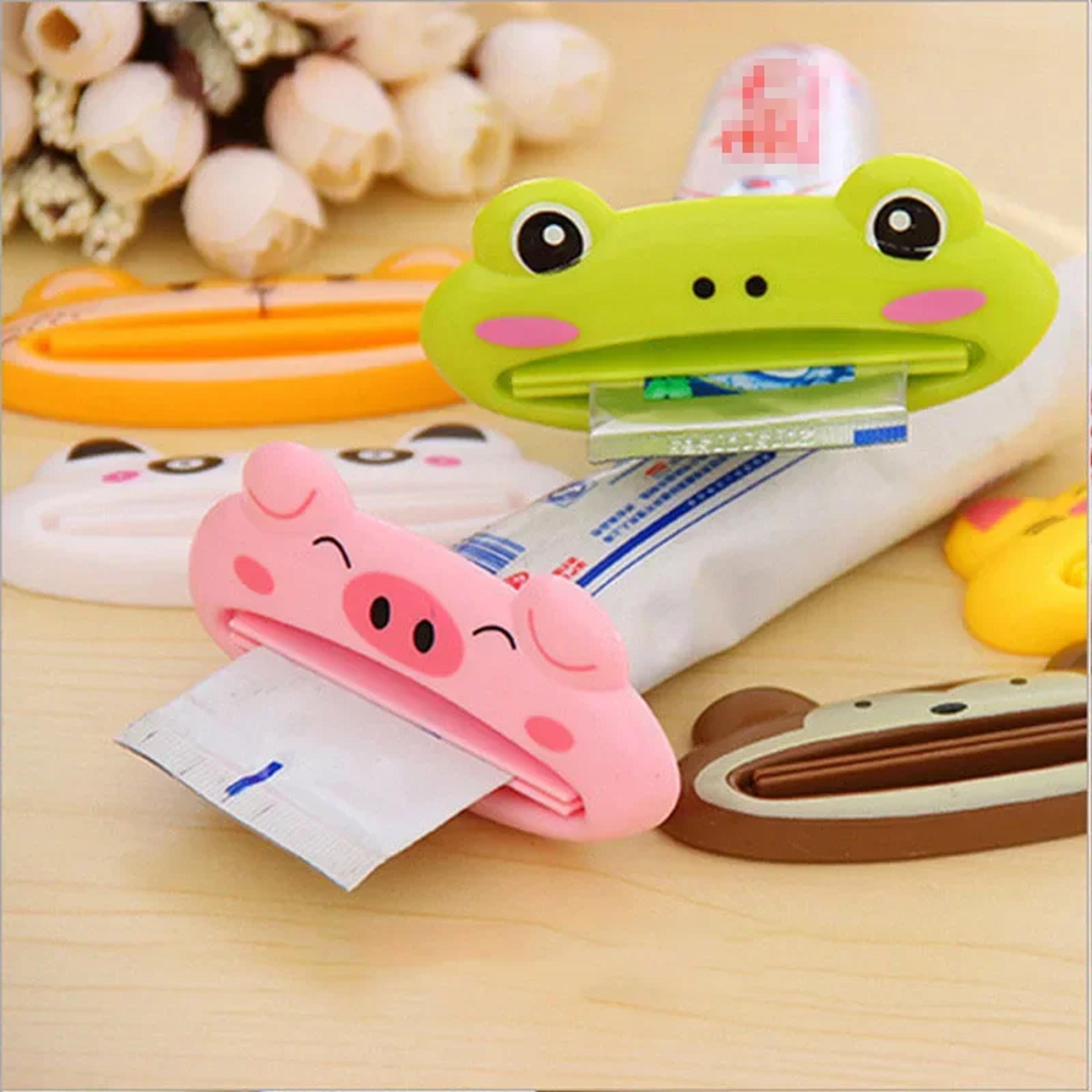multifunction cute animal toothpaste squeezer cartoon tube dispenser for home