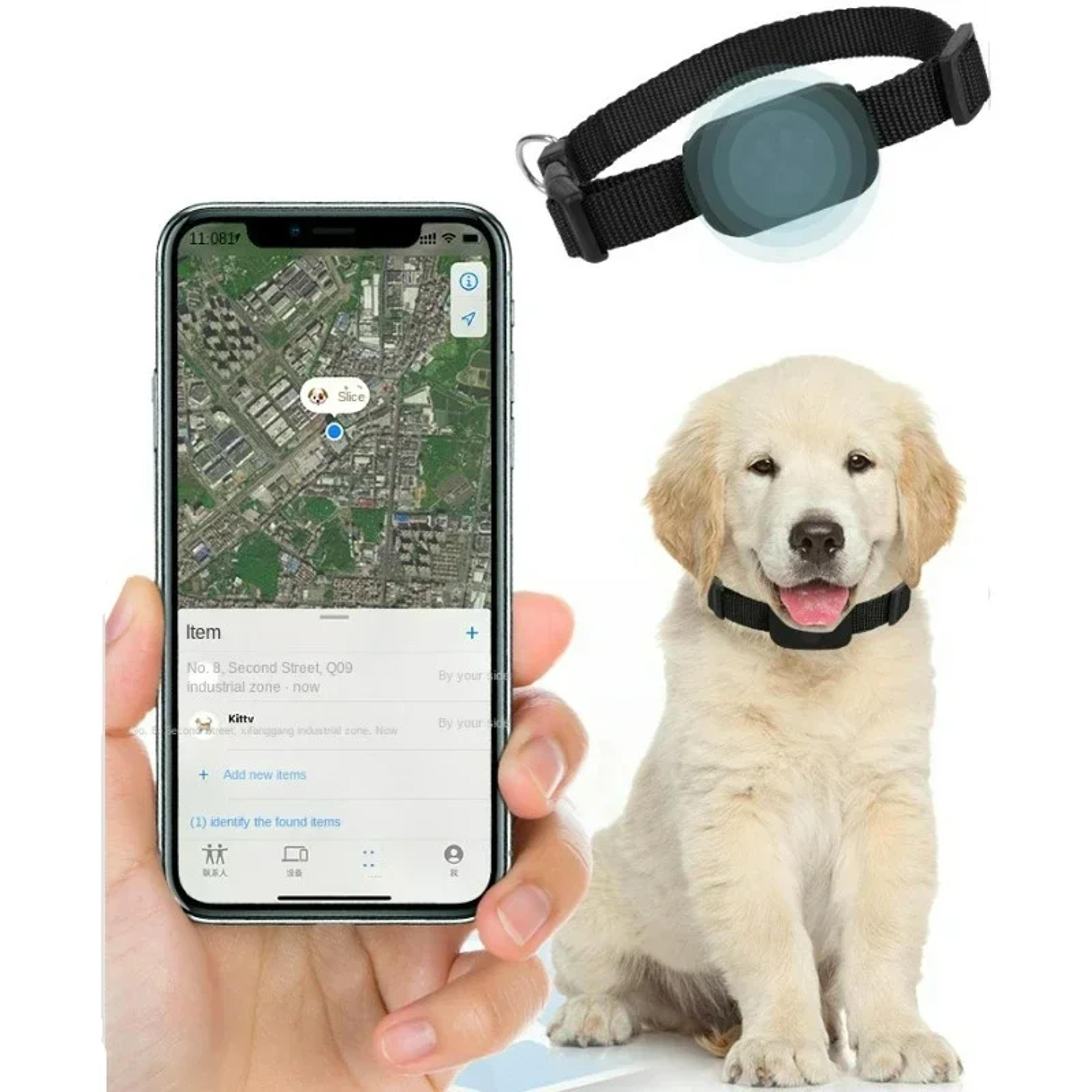 mini dog gps tracker waterproof animal tracking collar for cats and puppies anti lost movement alert remote global