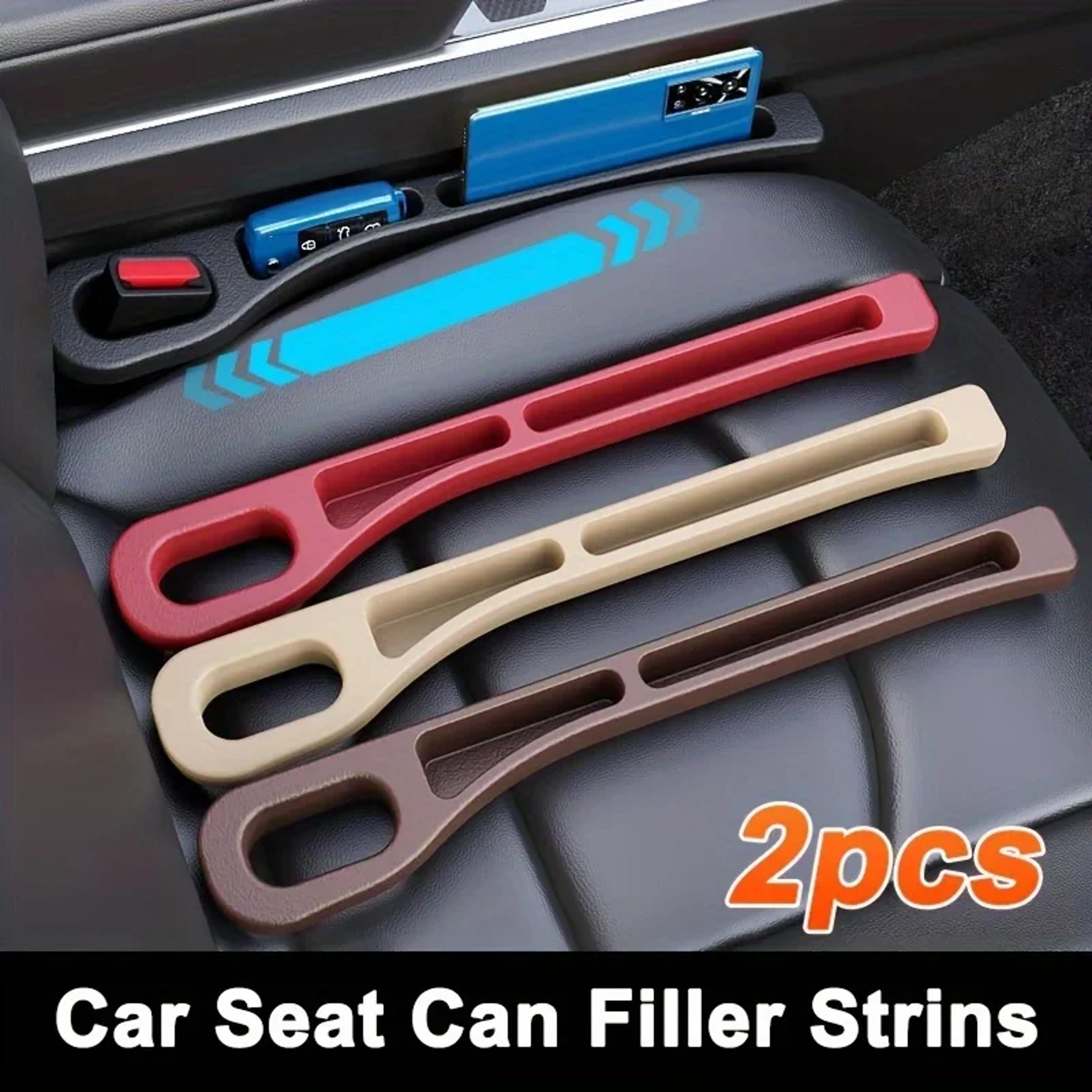 pair car seat gap filler, universal side seam plug, leak proof storage organizer for interior