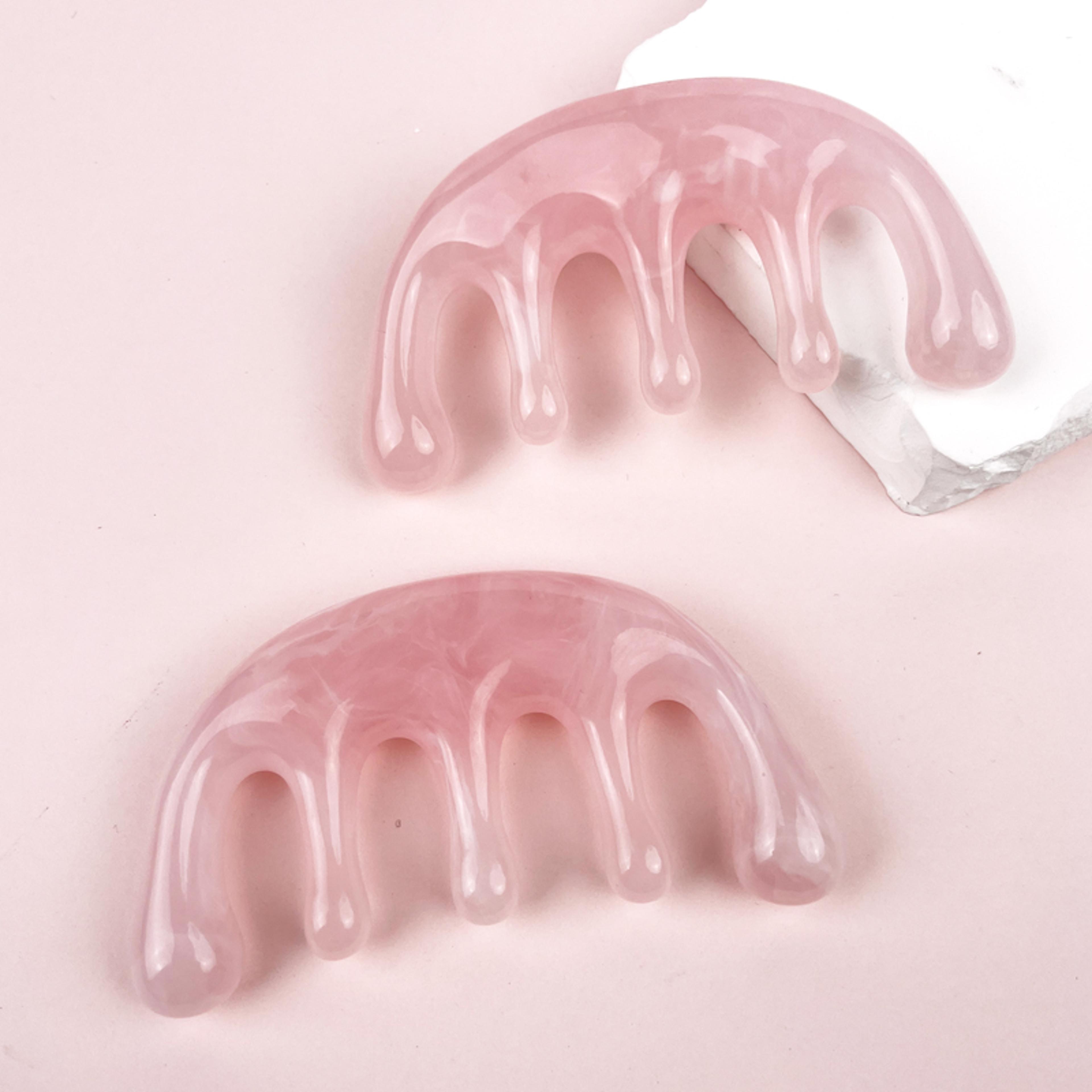 practical head massage comb five-tooth meridian tool for home relaxation