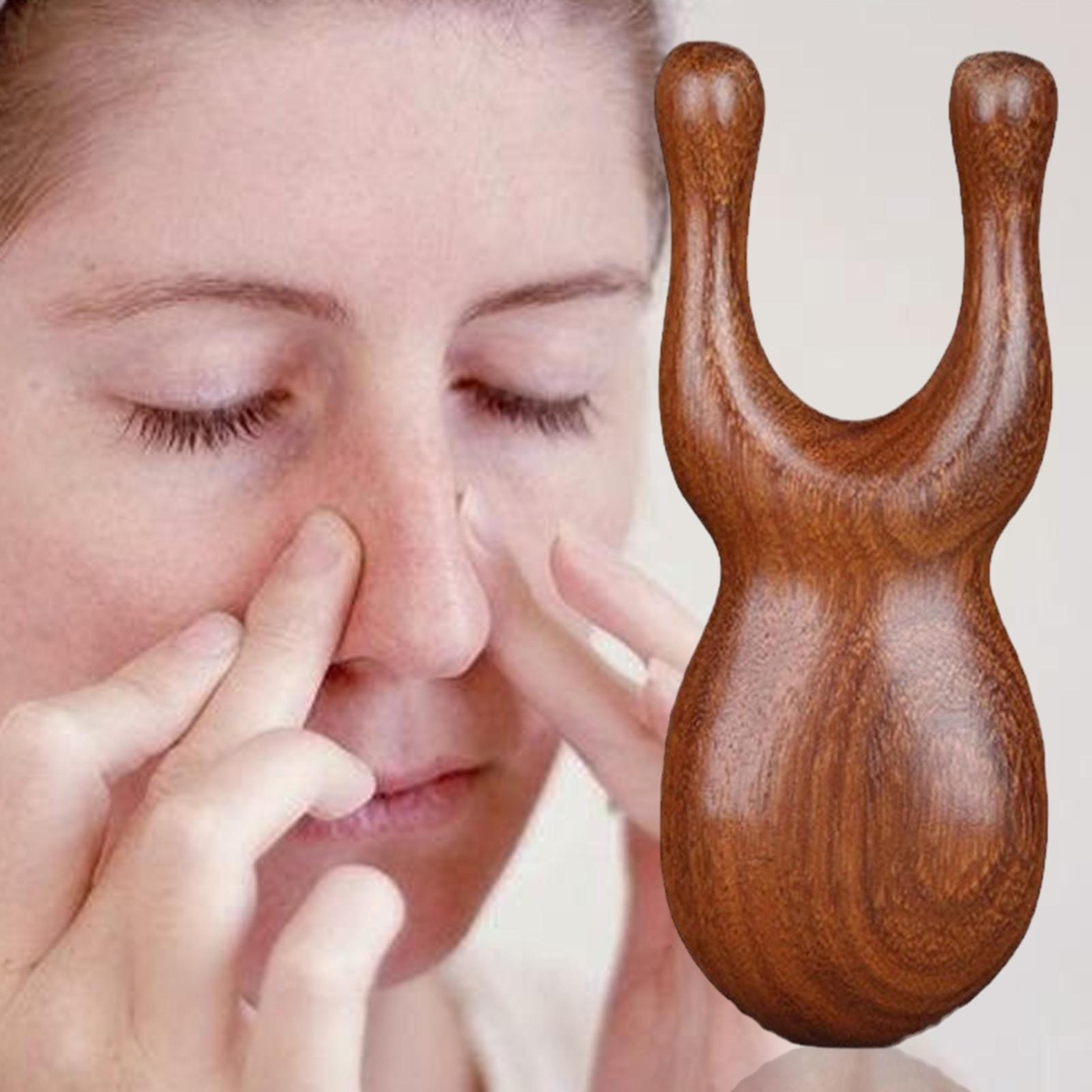 sandalwood deer antlers scalp massager comb, gua sha comb for facial massage, meridians dredging hair comb