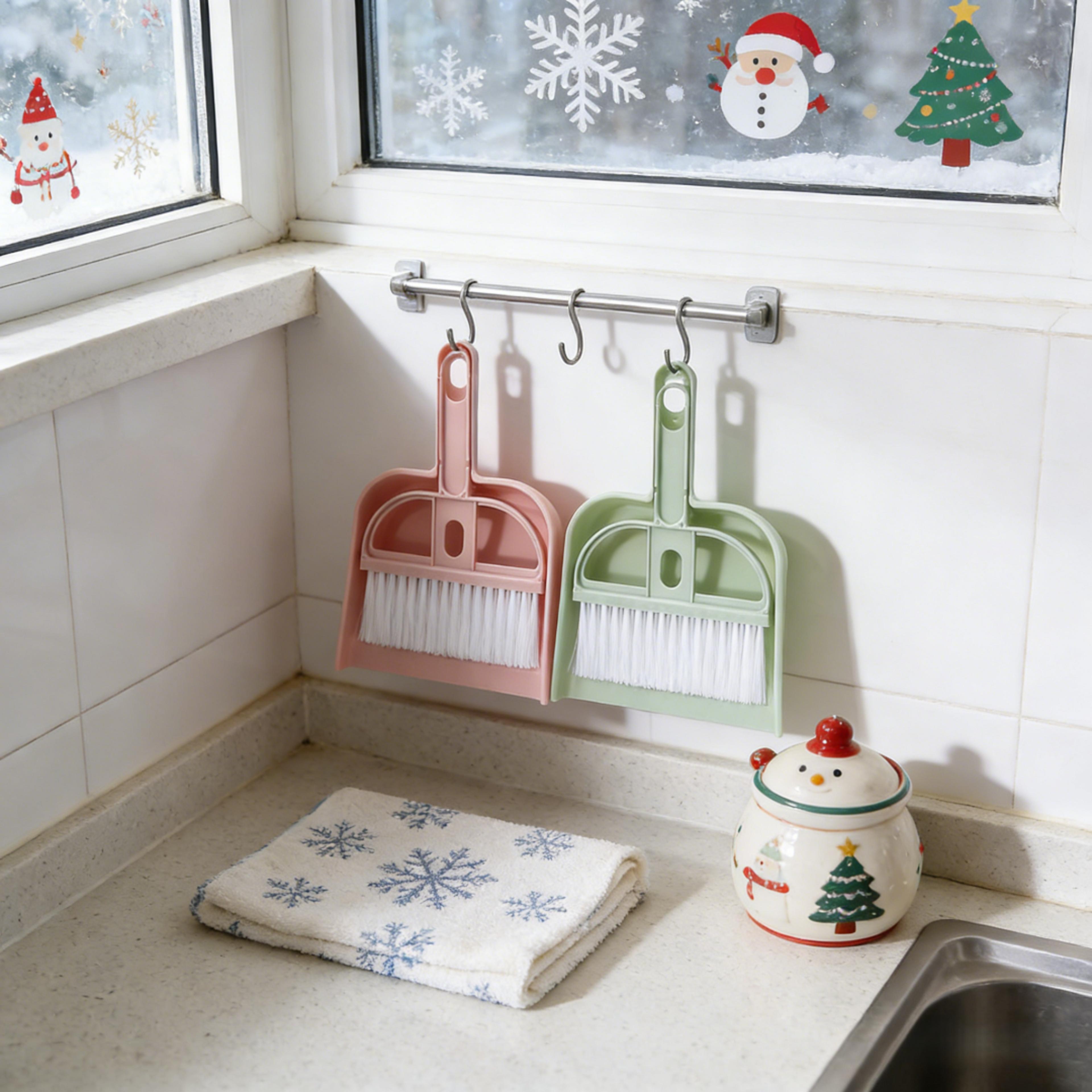 christmas gift mini desk broom dustpan set stocking stuffers desktop cleaning tool