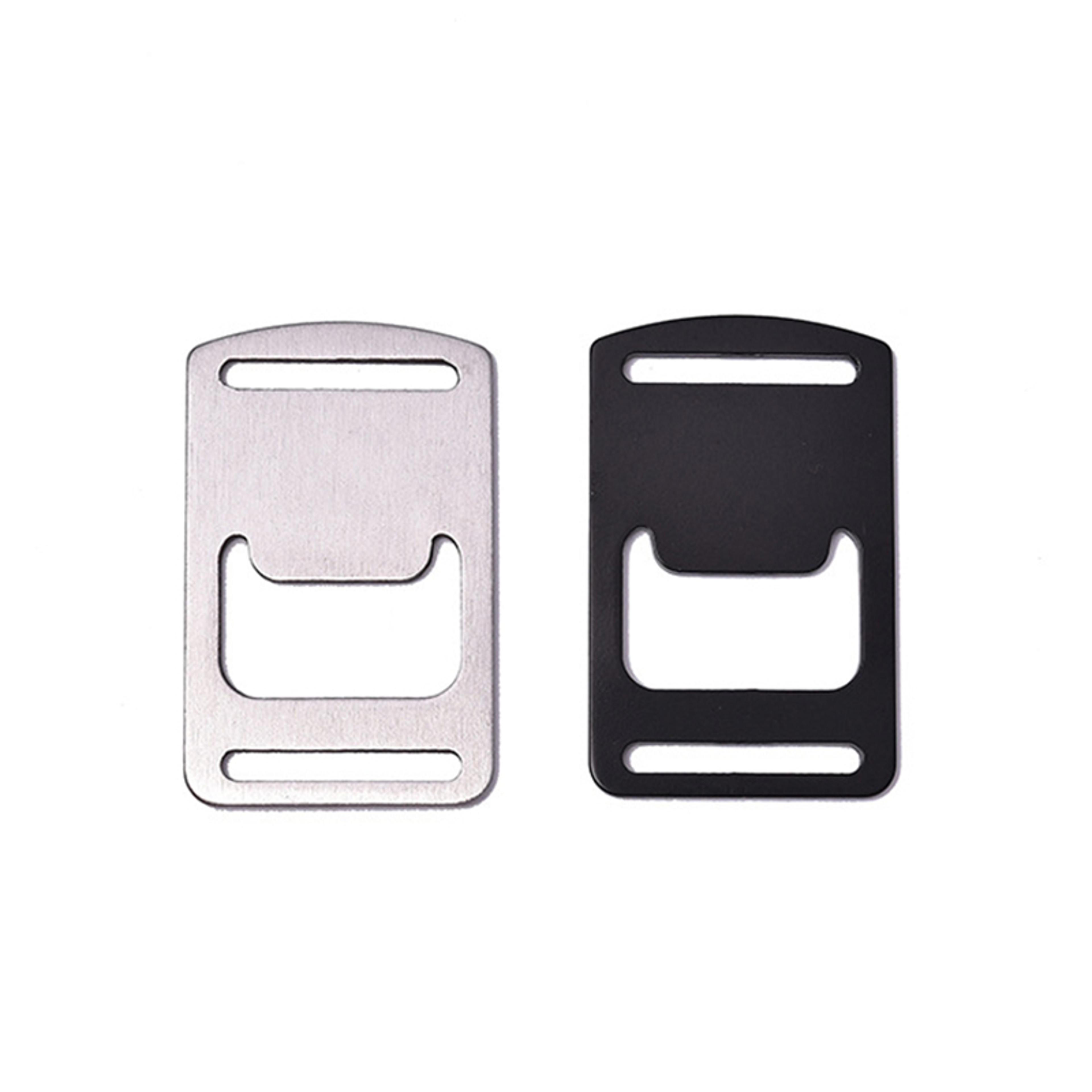 stainless steel beer bottle opener for outdoor backpack webbing lanyard travel accessory