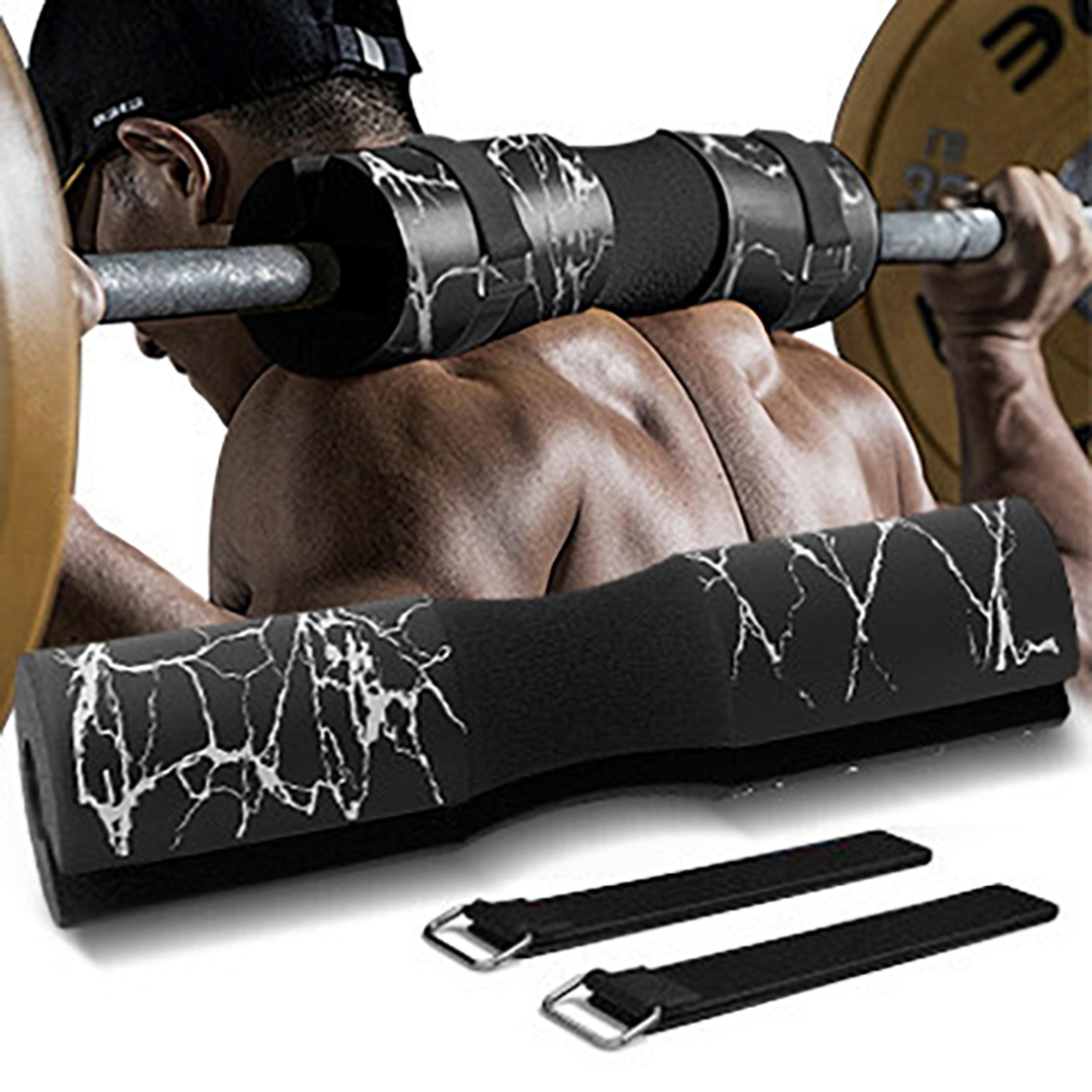 high elastic thickened marble barbell pad squat shoulder protector high density barbell protective cover