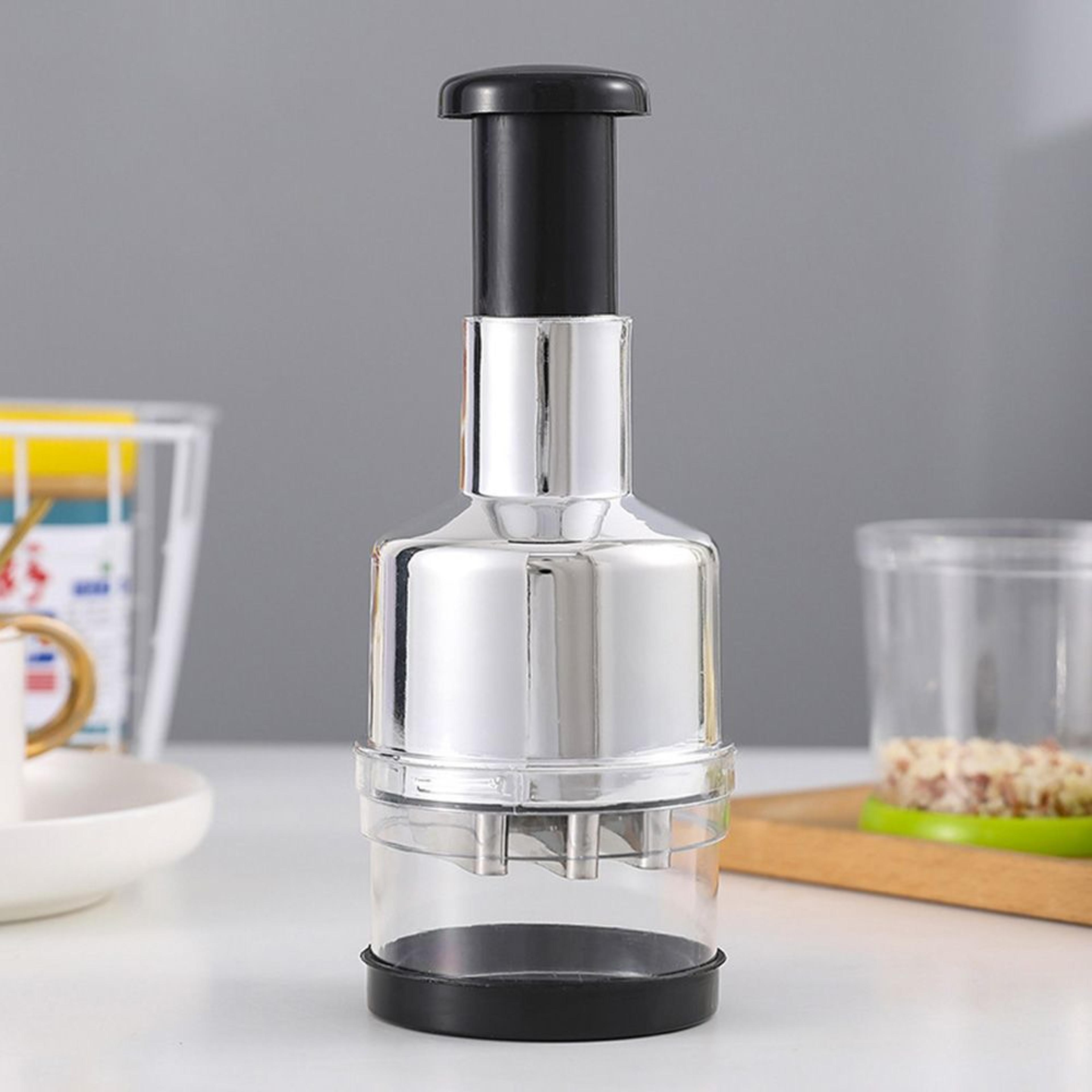 manual hand press food chopper onion garlic vegetable processor dicer