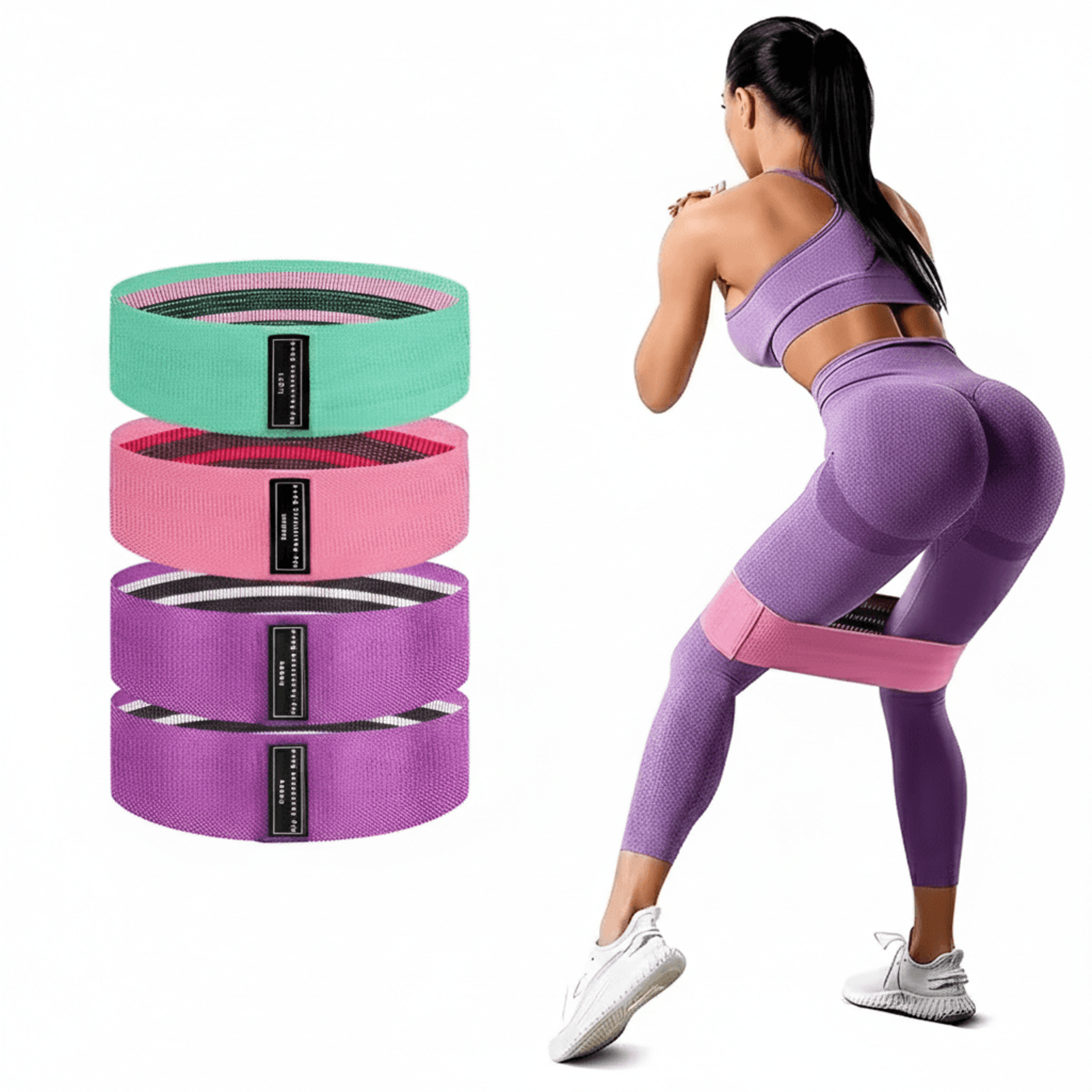 glute resistance hip booty bands for thigh stretch workout squat elastic fabric strips loops yoga fitness gym equipment