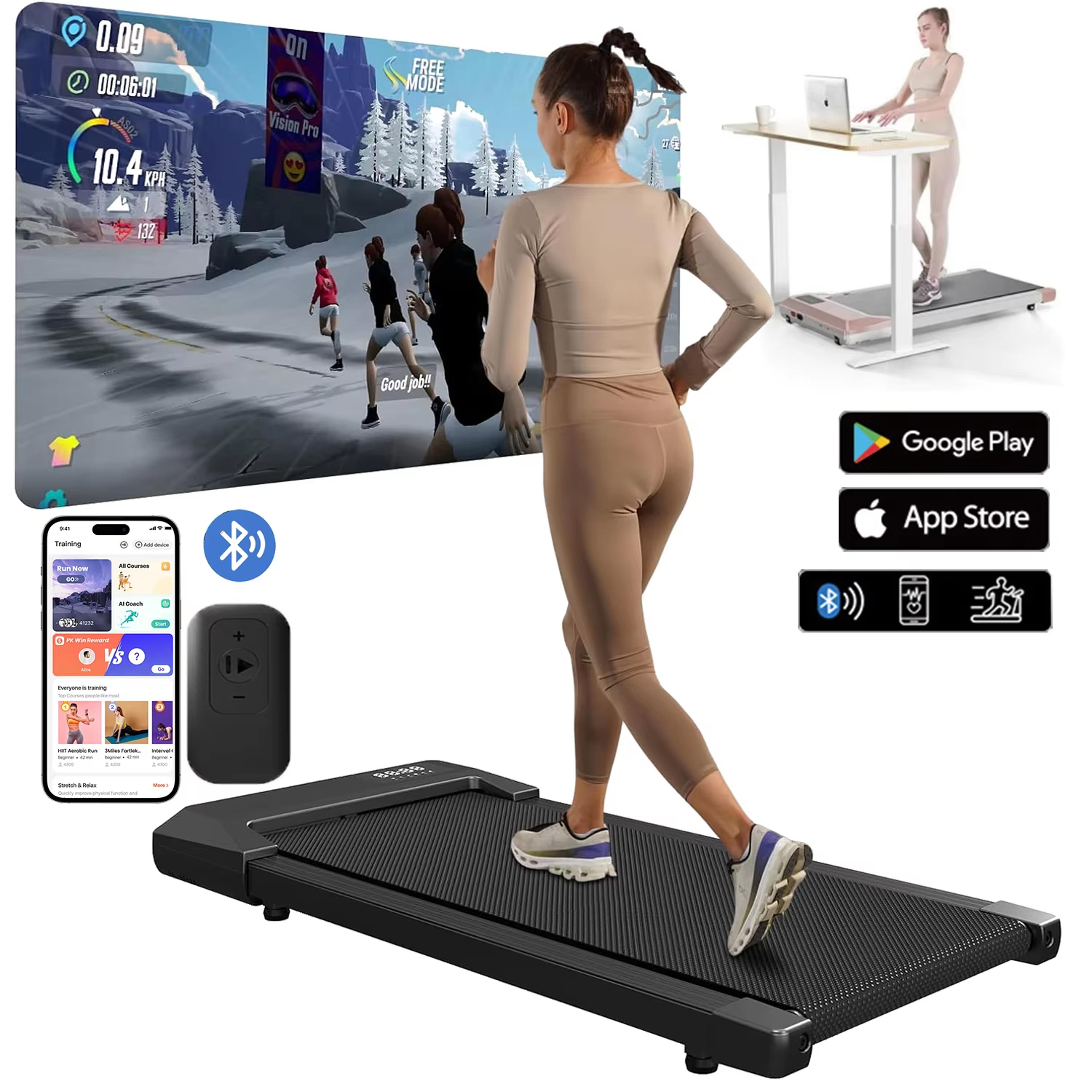 walking running fitness treadmill for home lcd display walking pad exercise machine
