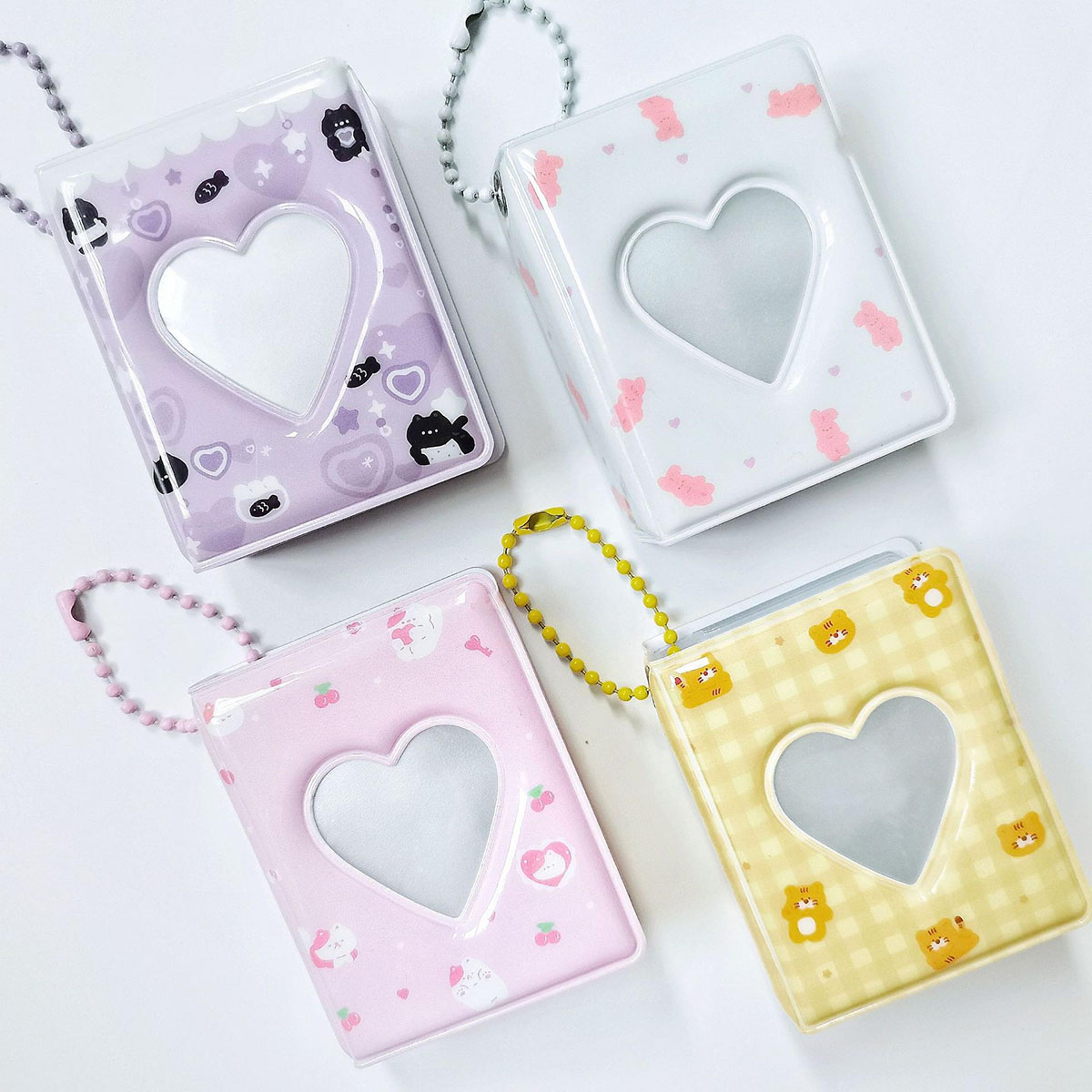 starry sky card album, love polaroid photo storage book with transparent pages