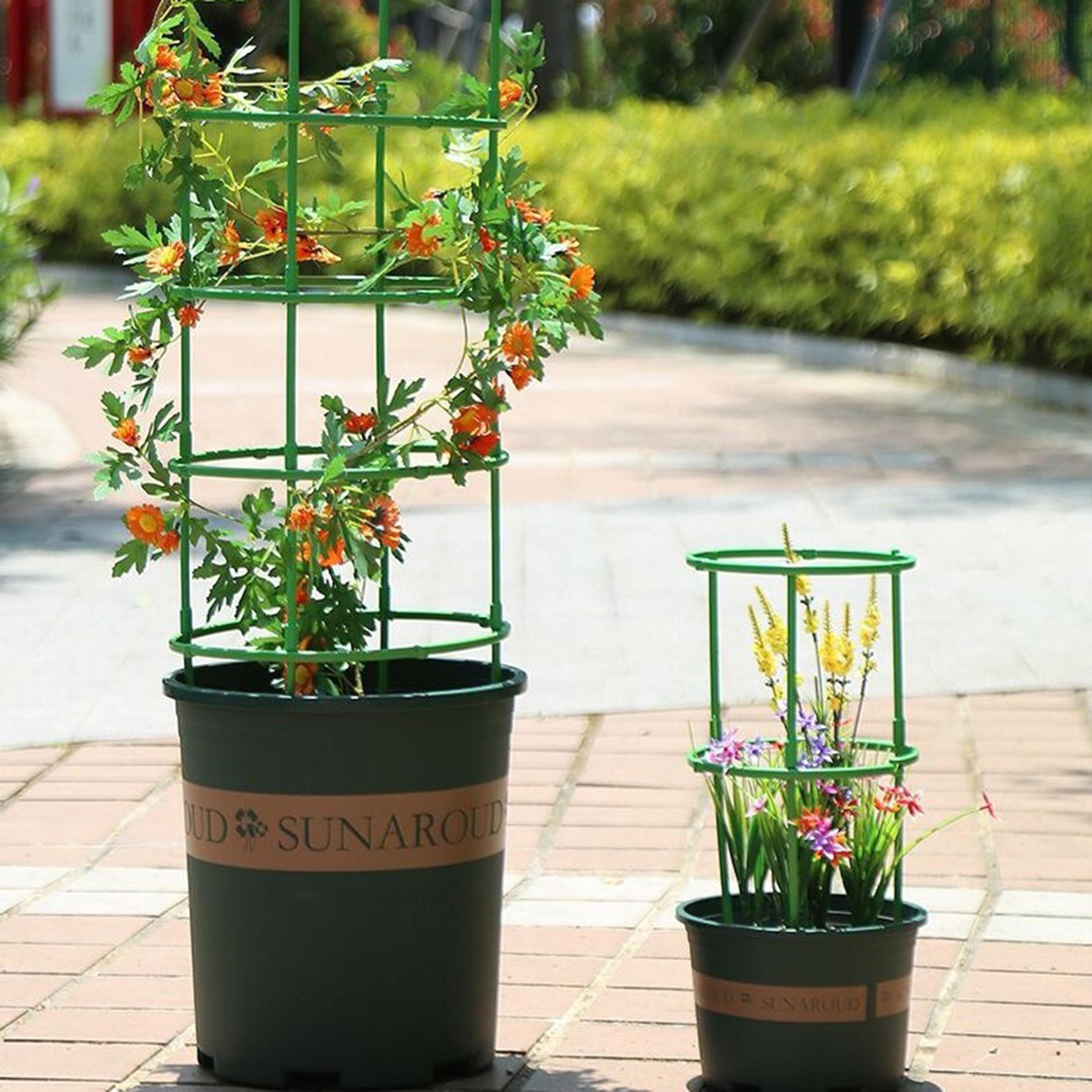 layers plant support cage, plastic trellis holder for flower pot climbing plants