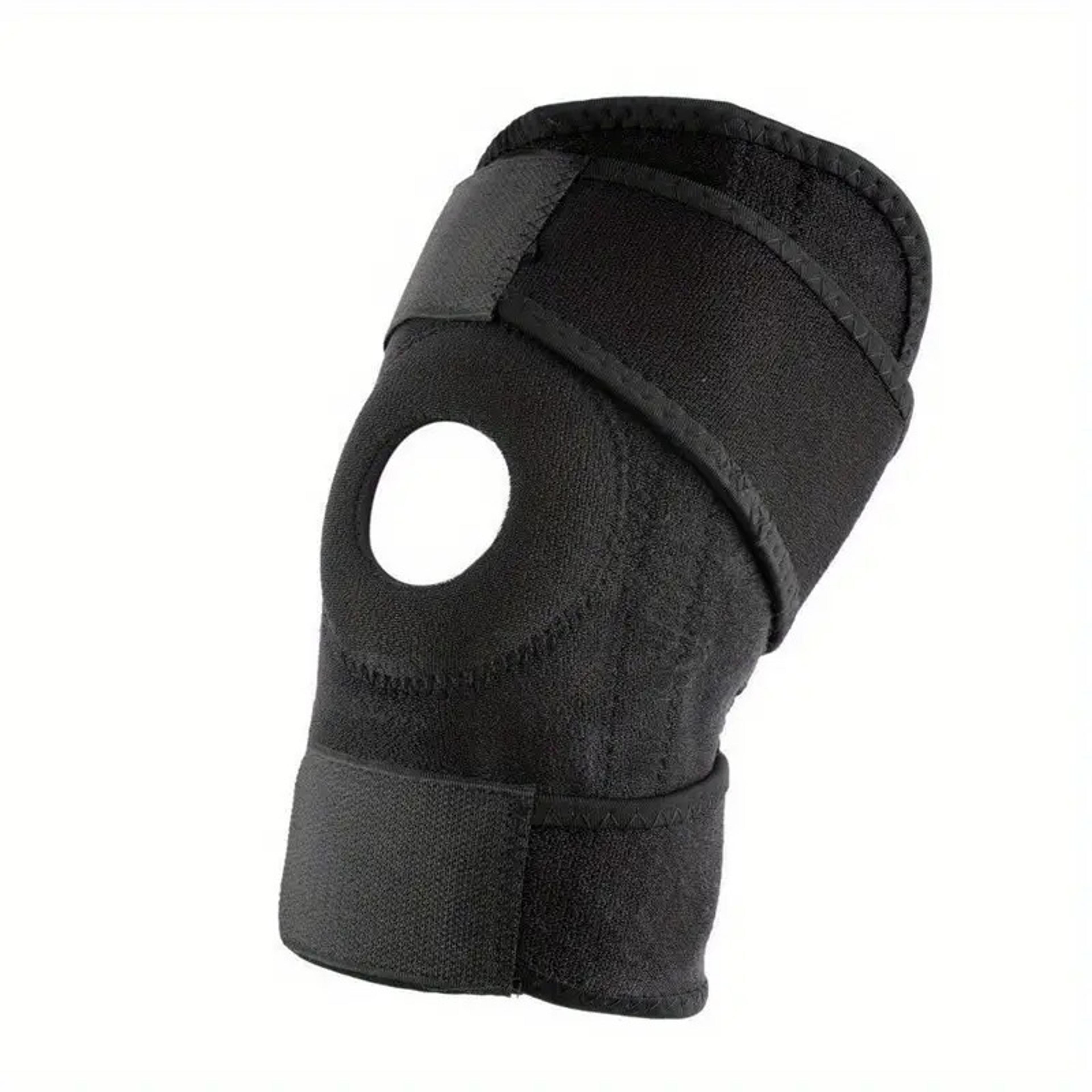 adjustable knee brace with side stabilizers breathable support for knee pain relief and sport training