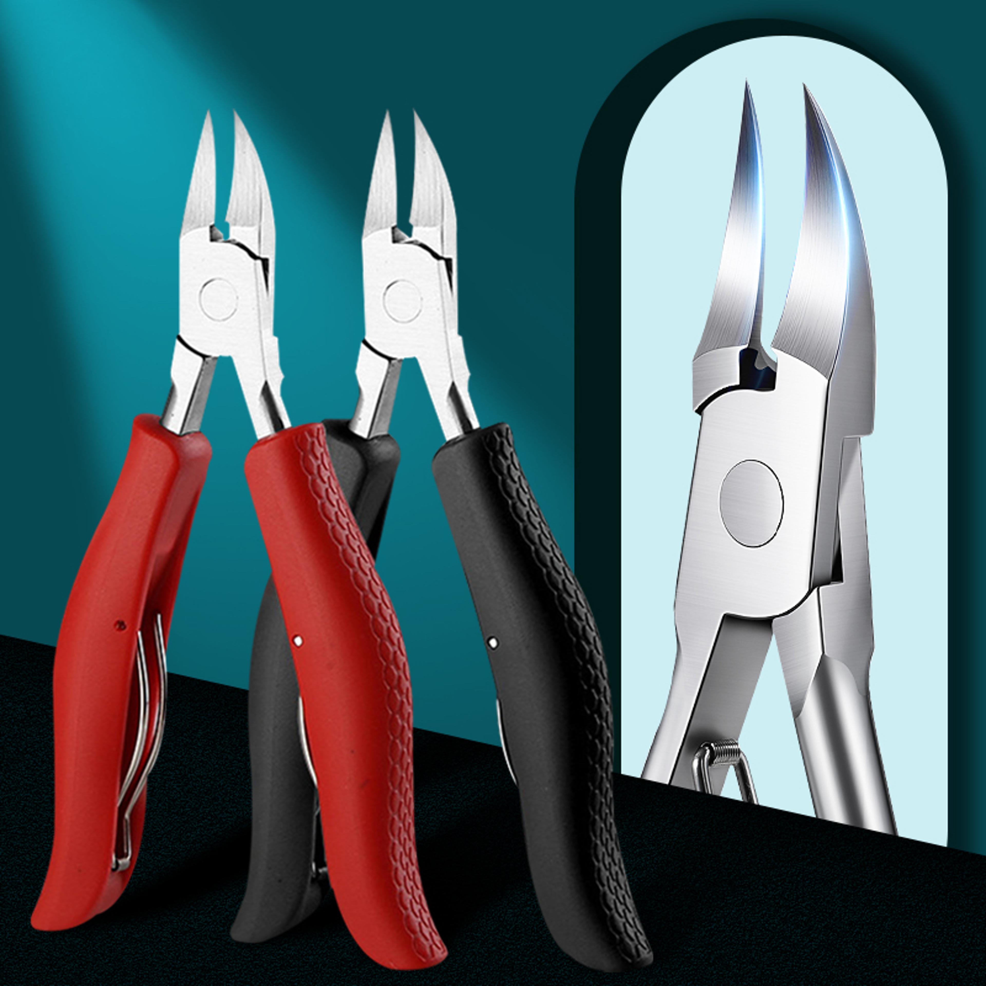 nail correction toe nail clippers for ingrown toenails, thick nail nippers dead skin cutter scissors pedicure care plier