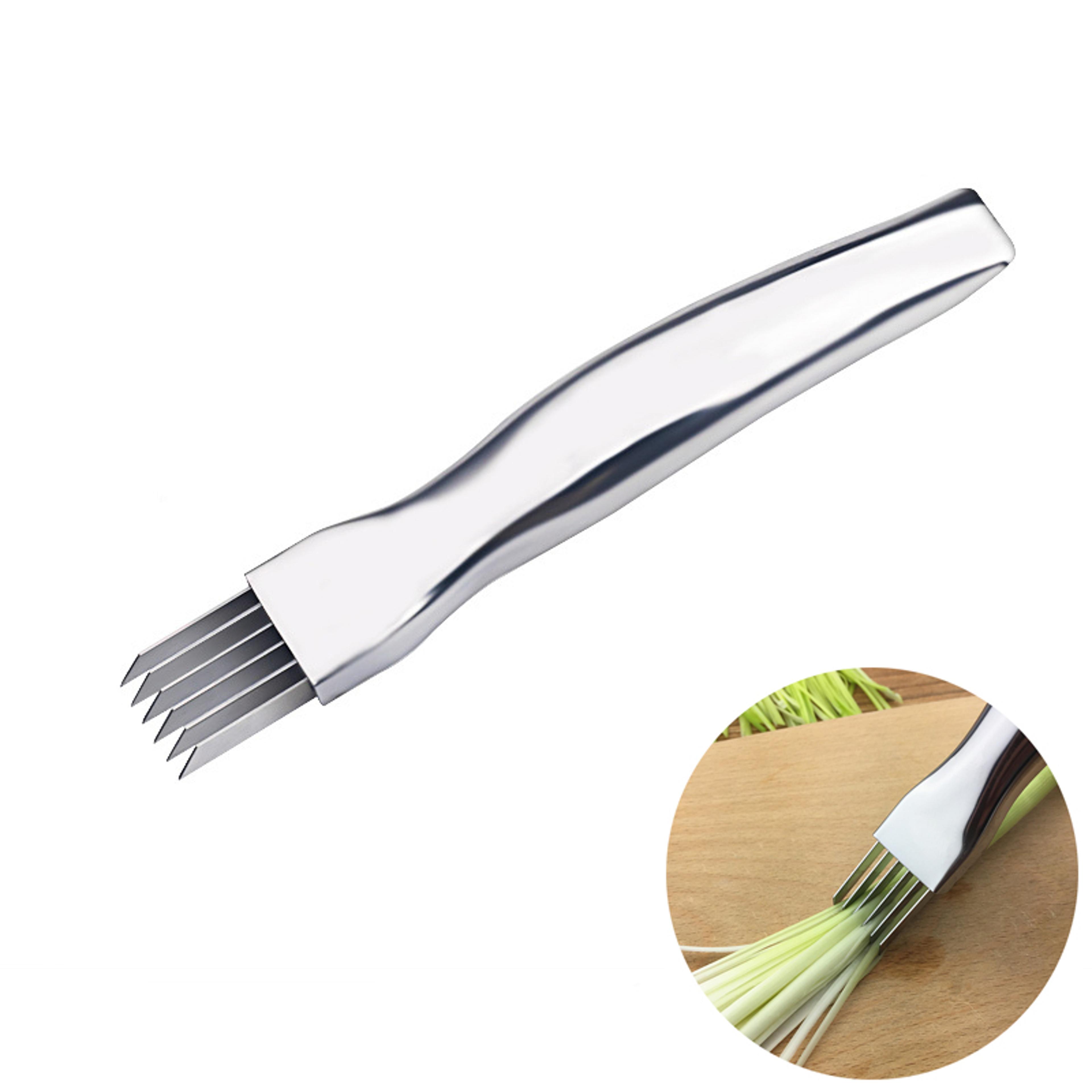 multi vegetable fruit chopper shredder stainless steel onion slicer cutter scallion cutter knife kitchen gadget