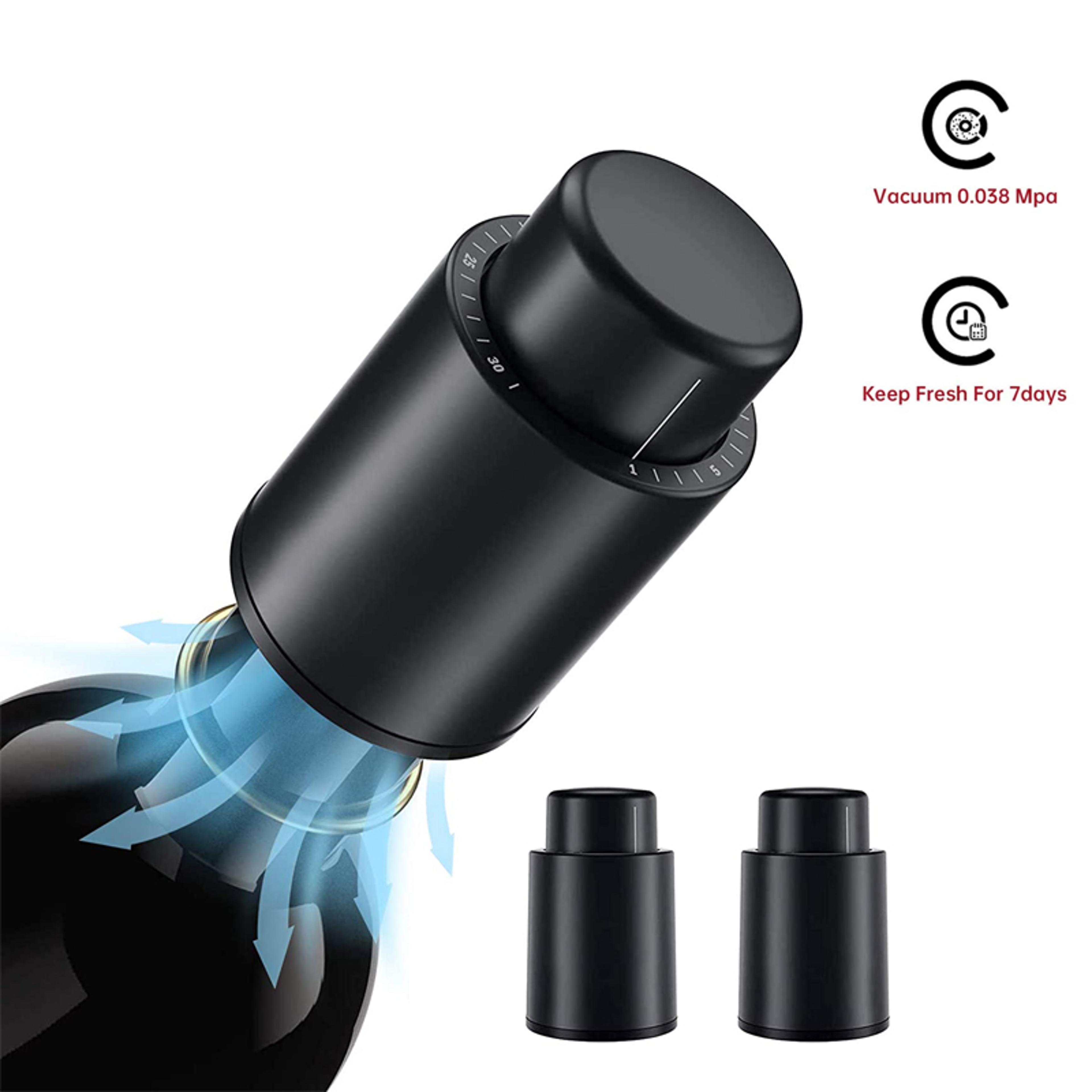 reusable vacuum wine stoppers pump wine preserver to keep your wine fresh