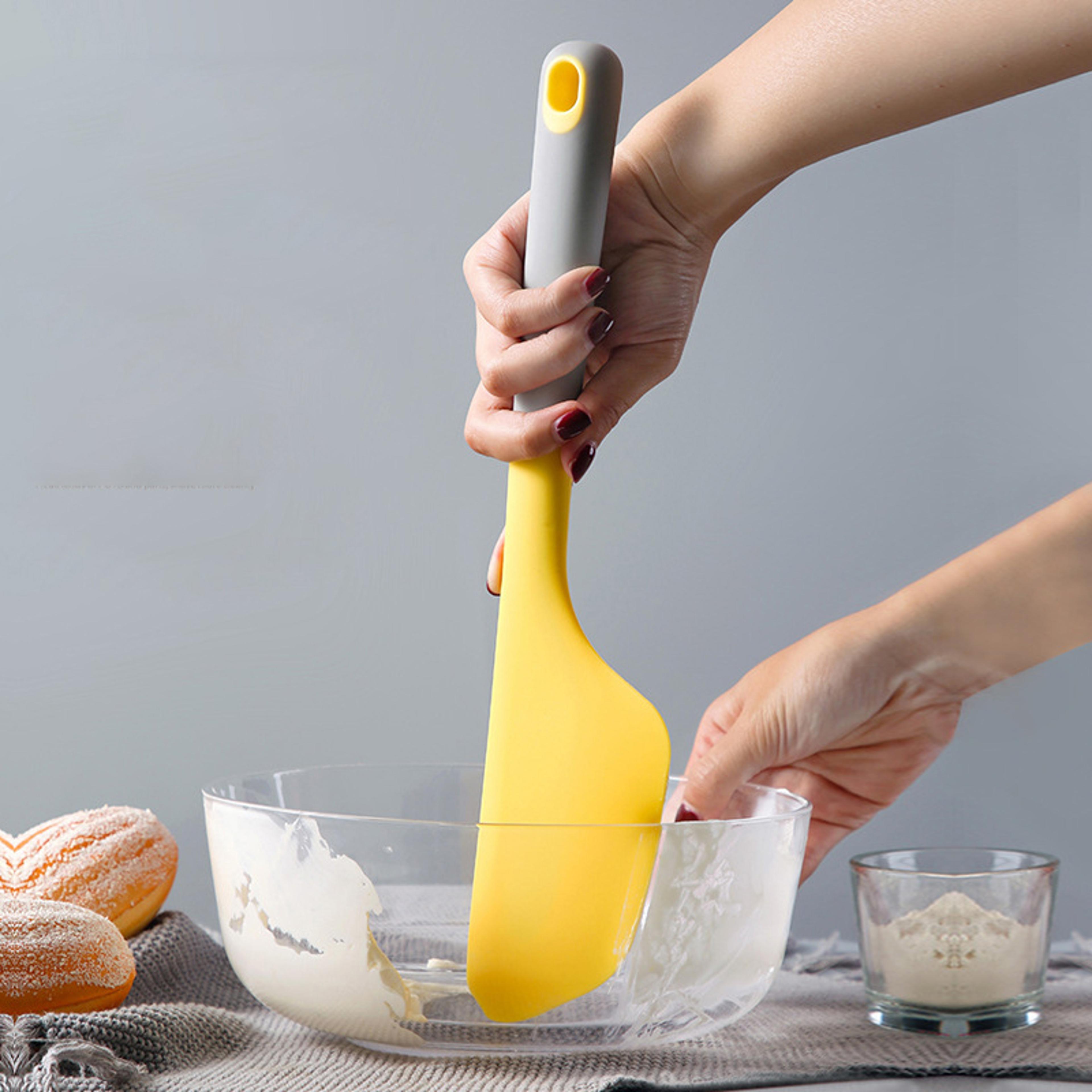 non stick omelette spatula turner pastry scraper heat resistant cake cream butter scraper baking tool flour mixing