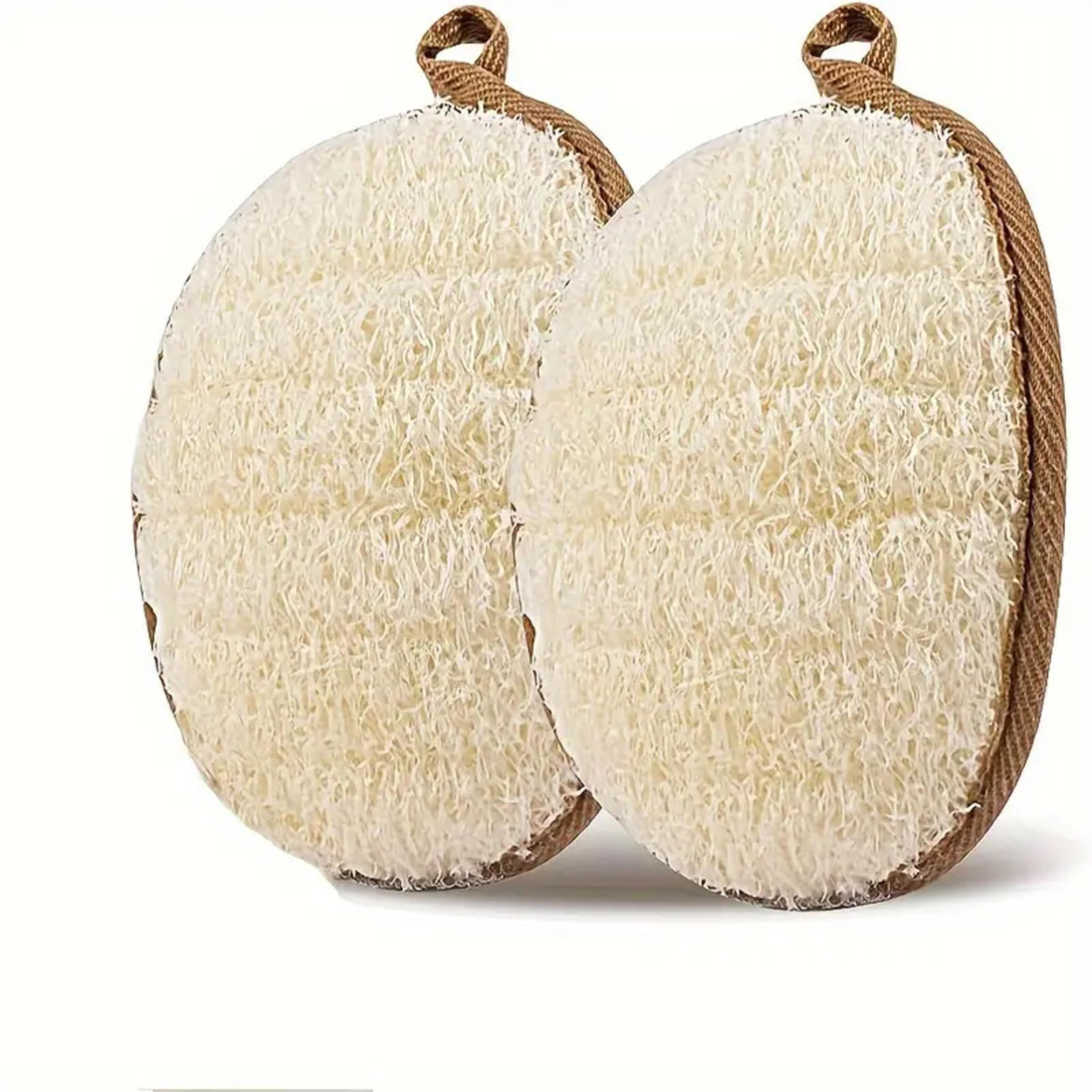 soft shower brush natural loofah exfoliating sponge body scrubber cleaner pad skin care tool