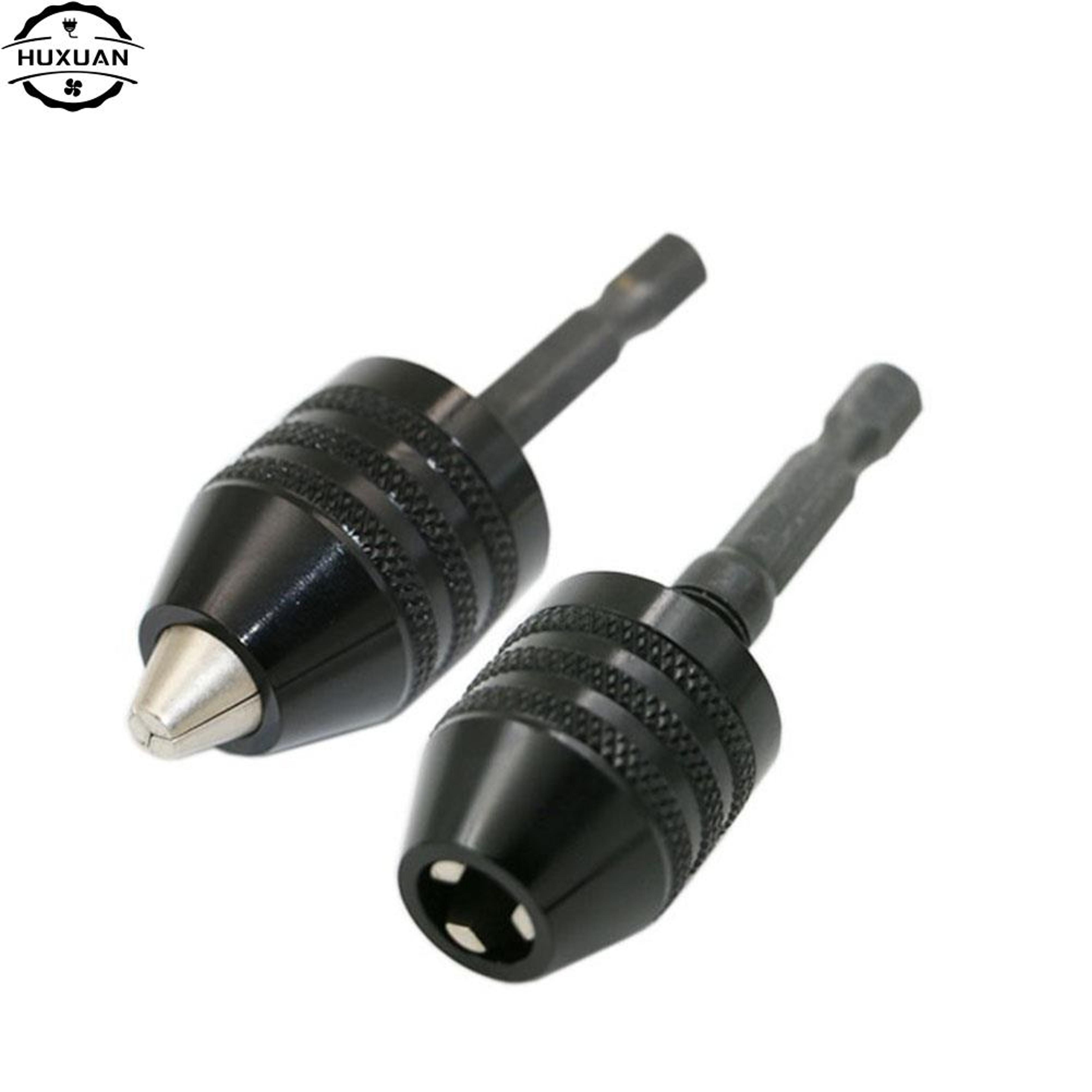 new keyless drill chuck adapter hex shank power tool drill bits impact driver screwdriver