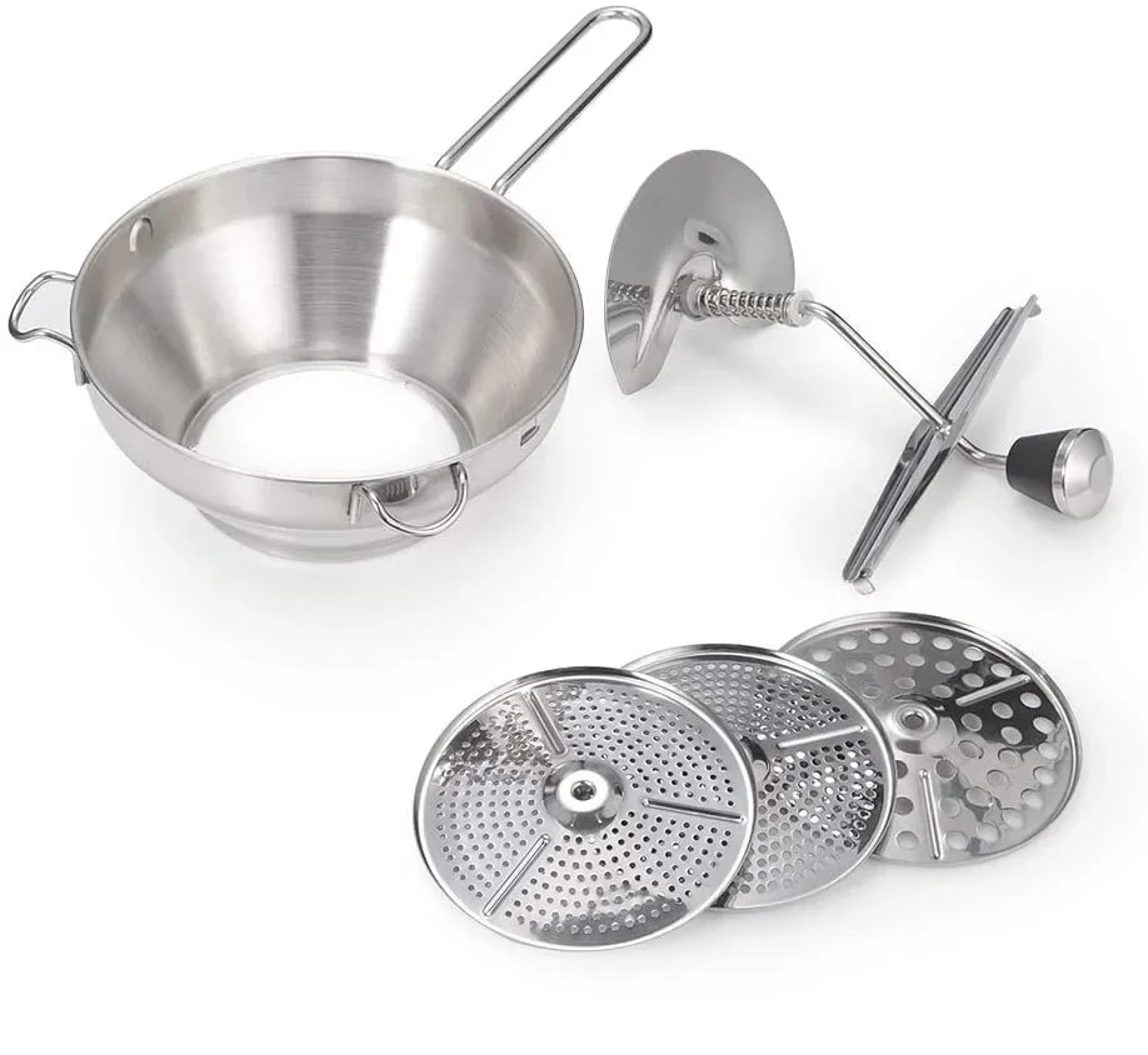 stainless steel potato masher manual food mashing tool for vegetables, fruits, pumpkin puree press, kitchen accessories