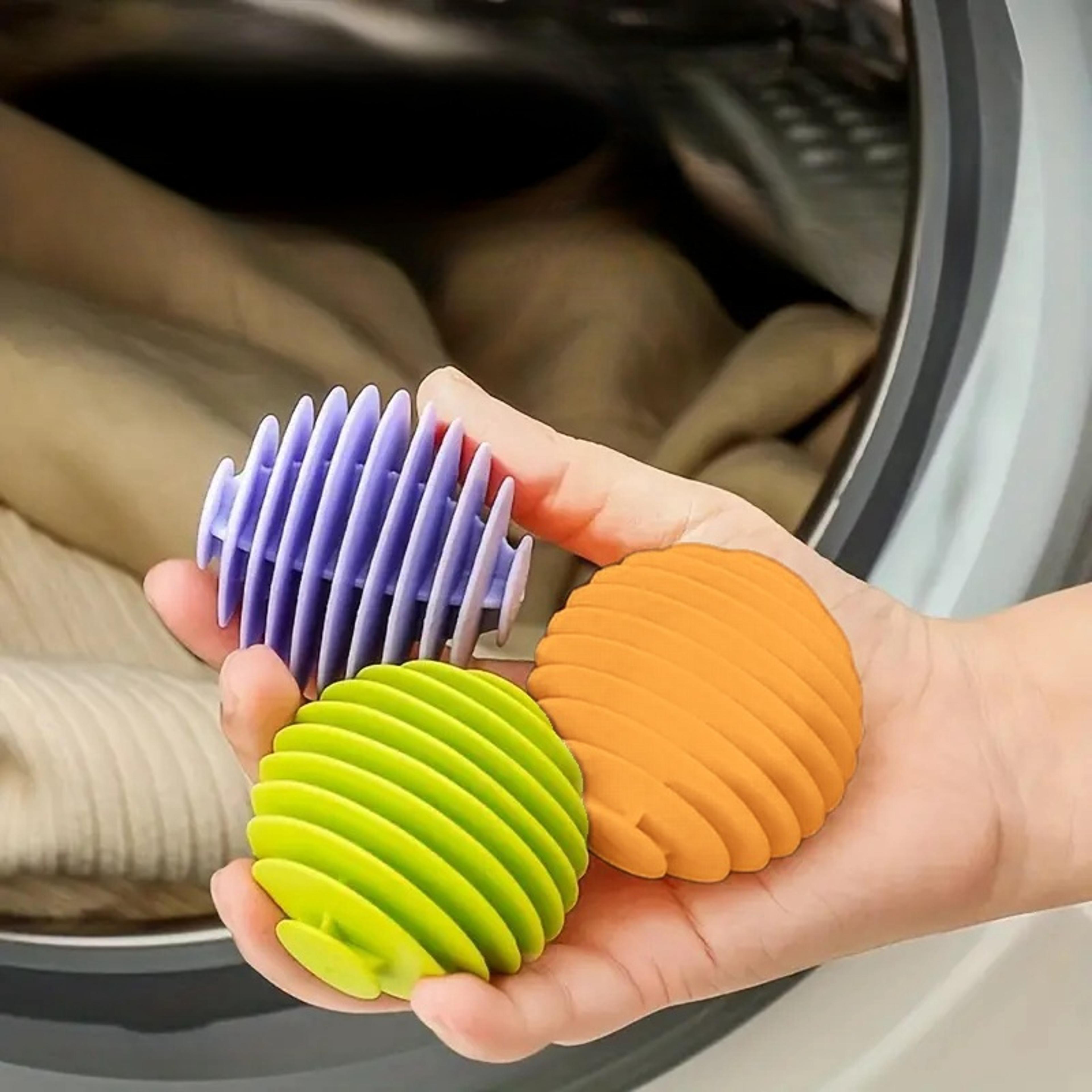 reusable anti-tangle laundry balls magic wrinkle remover fabric softener static reducer