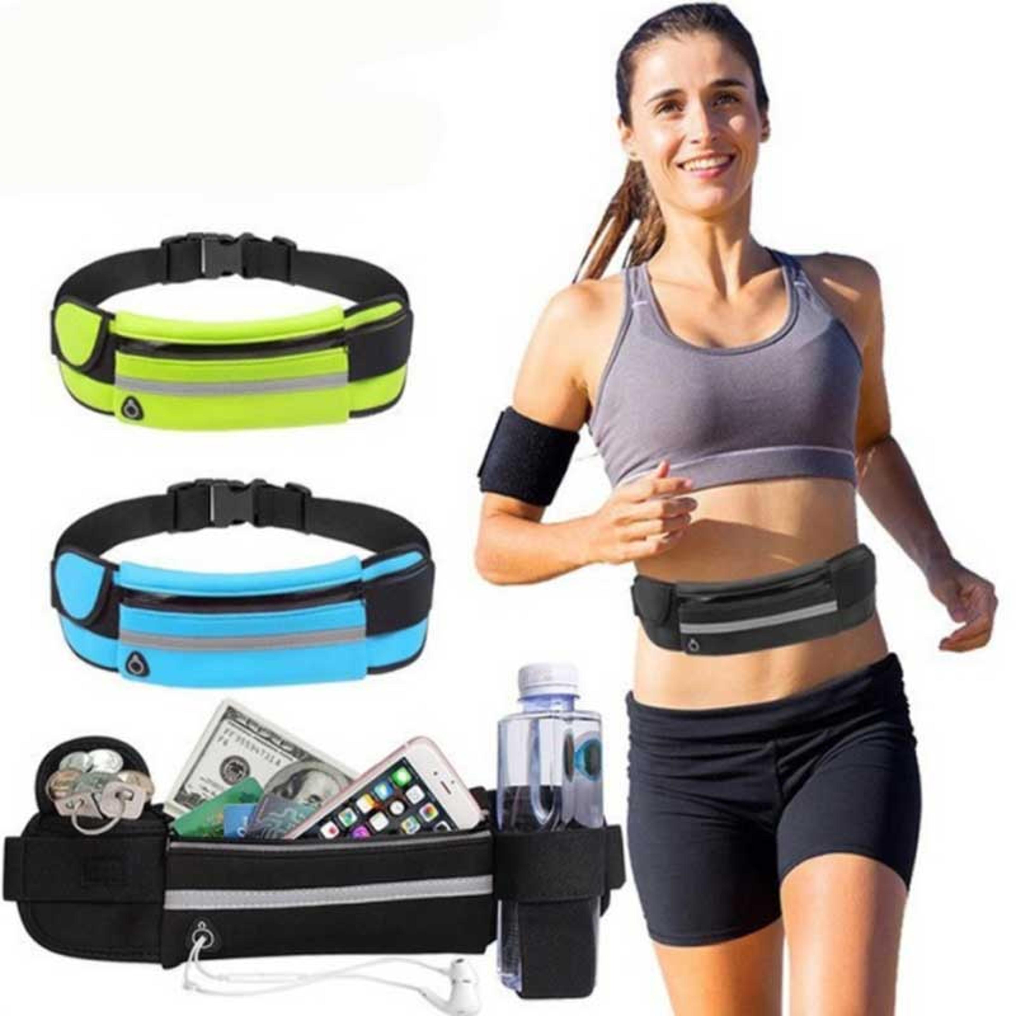 portable outdoor waterproof sports waist pack, large capacity multifunctional climbing running fitness equipment bag
