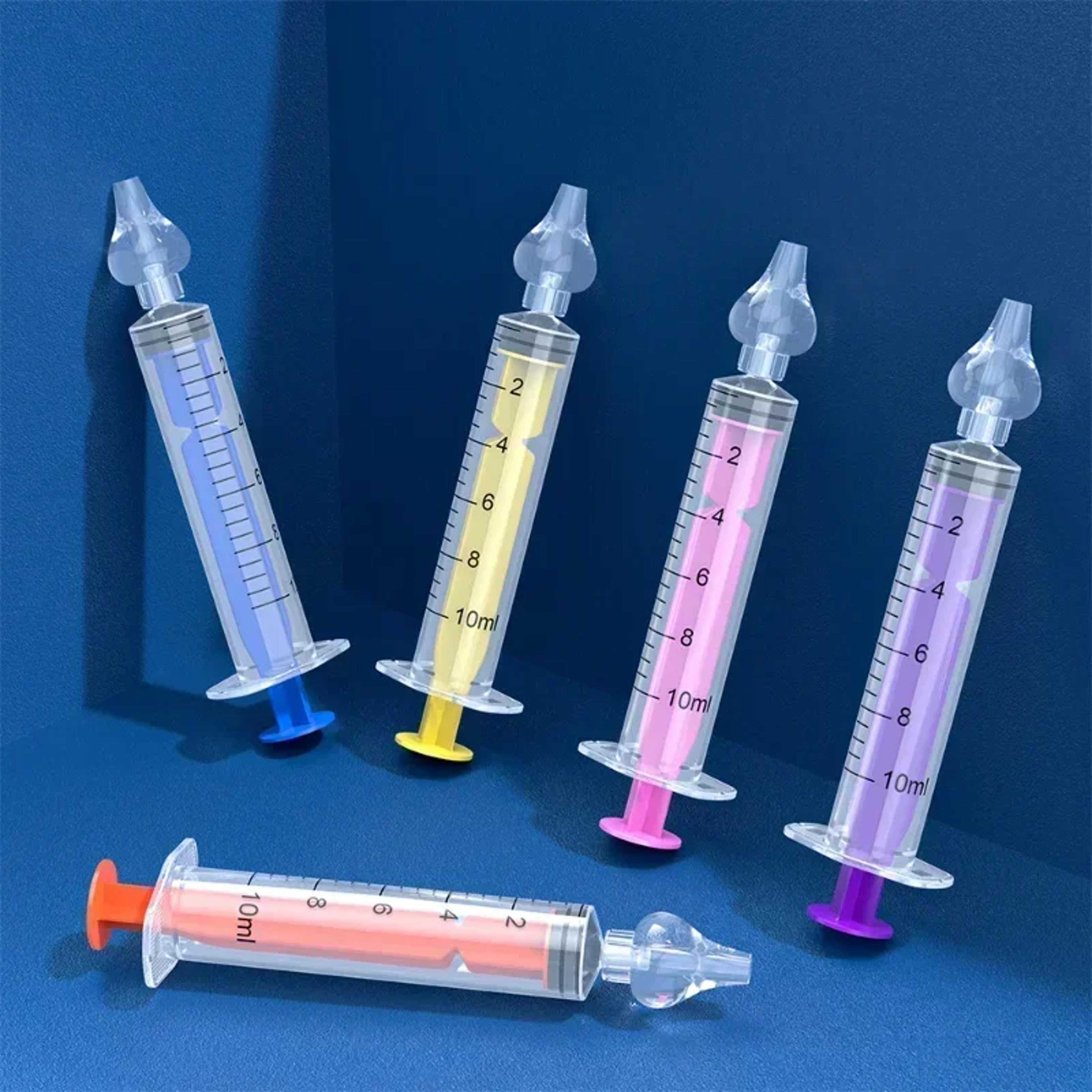 needle tube baby nasal aspirator syringe for rhinitis, children nose washing tool, infant nose cleaner for kids