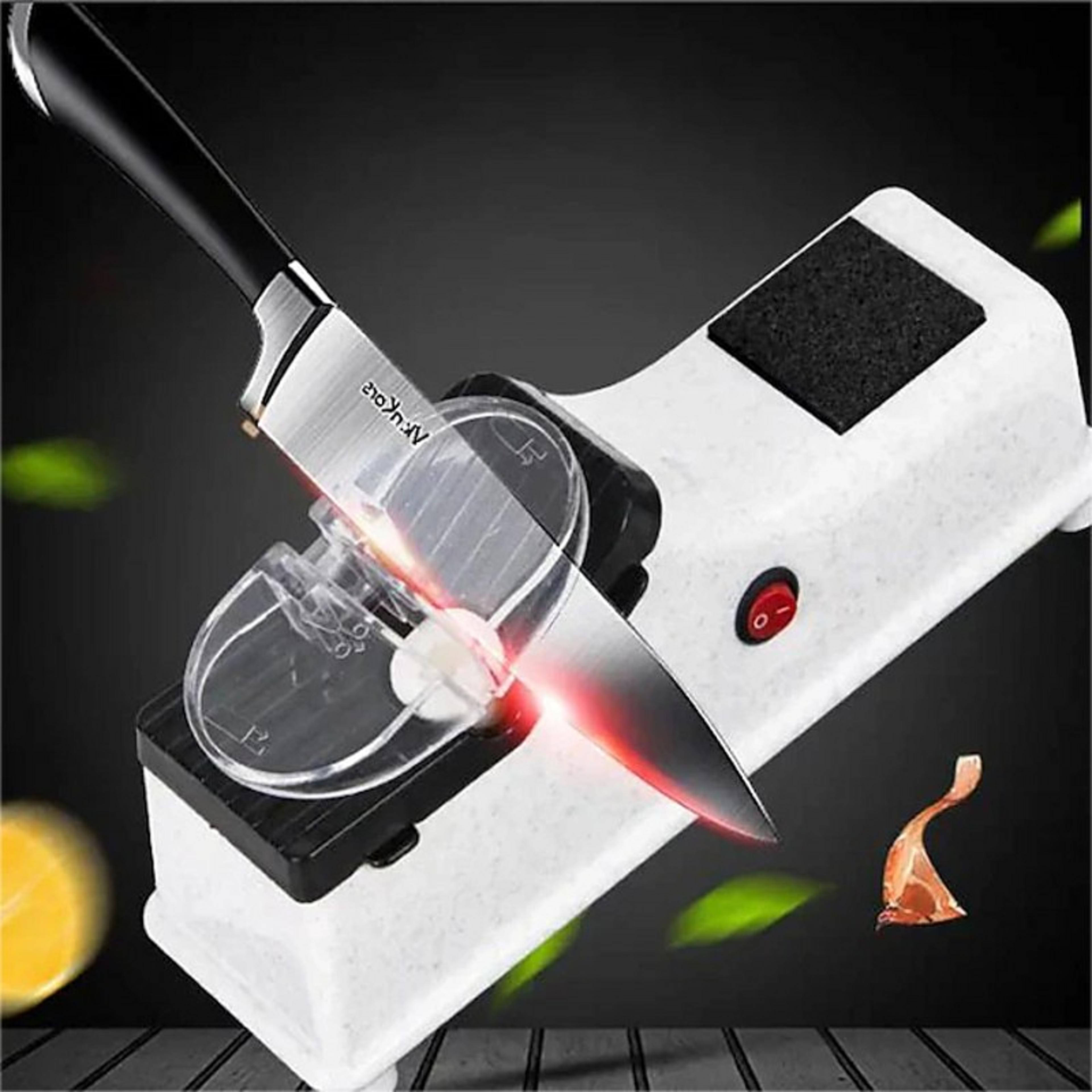 usb electric knife sharpener, fast automatic sharpening for kitchen knives, scissor knife sharpening tool
