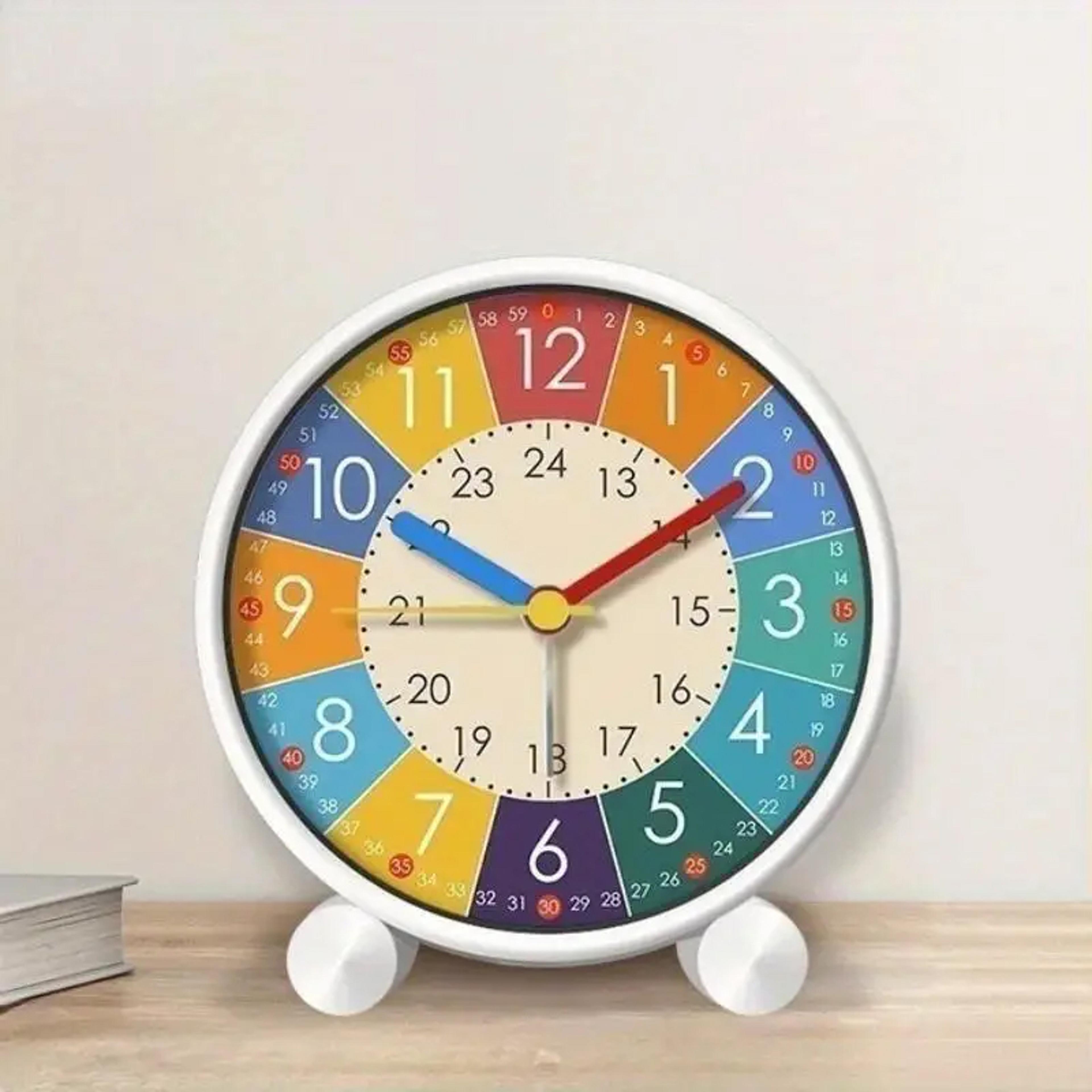 silent early learning desktop alarm clock for kids wake up bedroom living room desktop clock