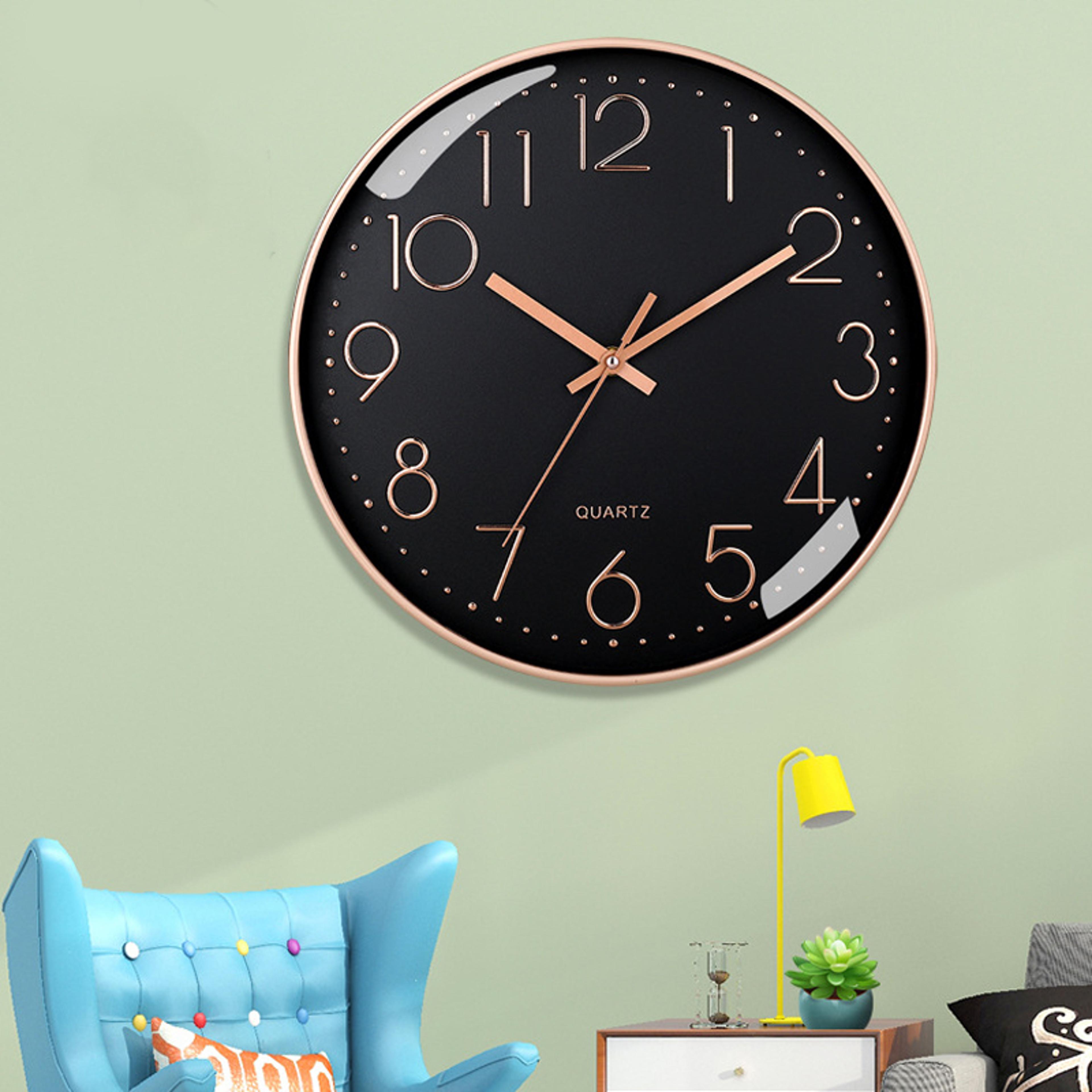 simple digital wall clock 8 inch mute quartz wall clock cubic digital clock for home decorations