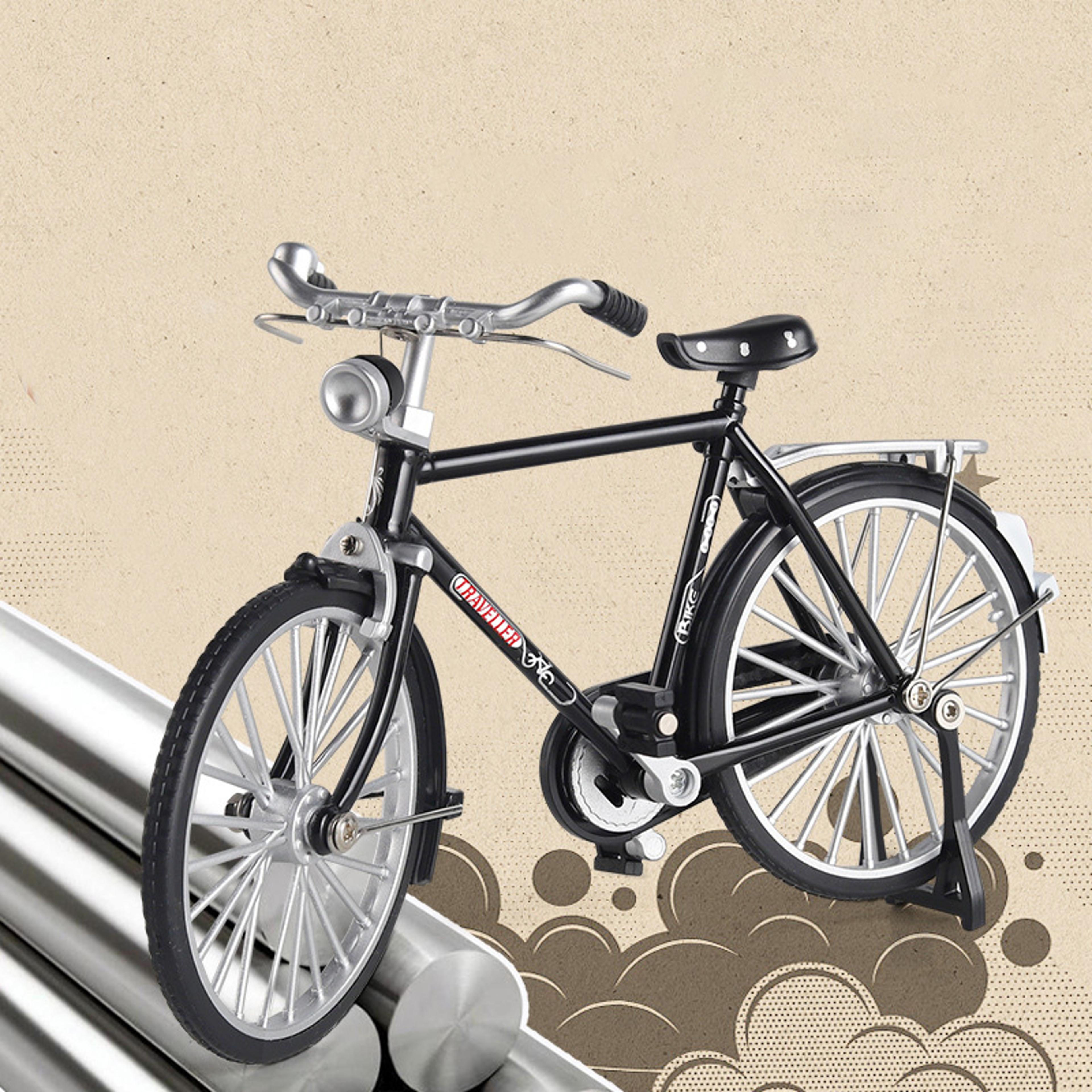 retro nostalgic decorations two eight bars bicycle model ornament, desktop small ornaments, home decorations