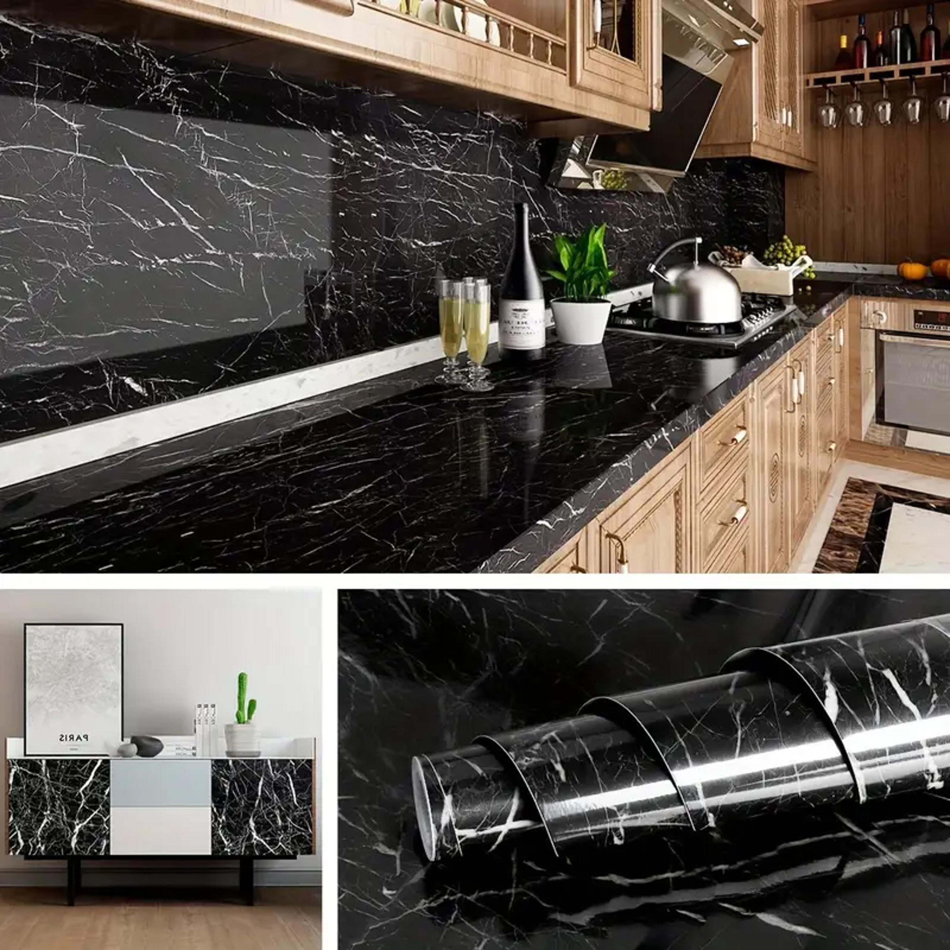 kitchen self-adhesive wall stickers, marble wall stickers wallpaper, bathroom pvc waterproof stickers