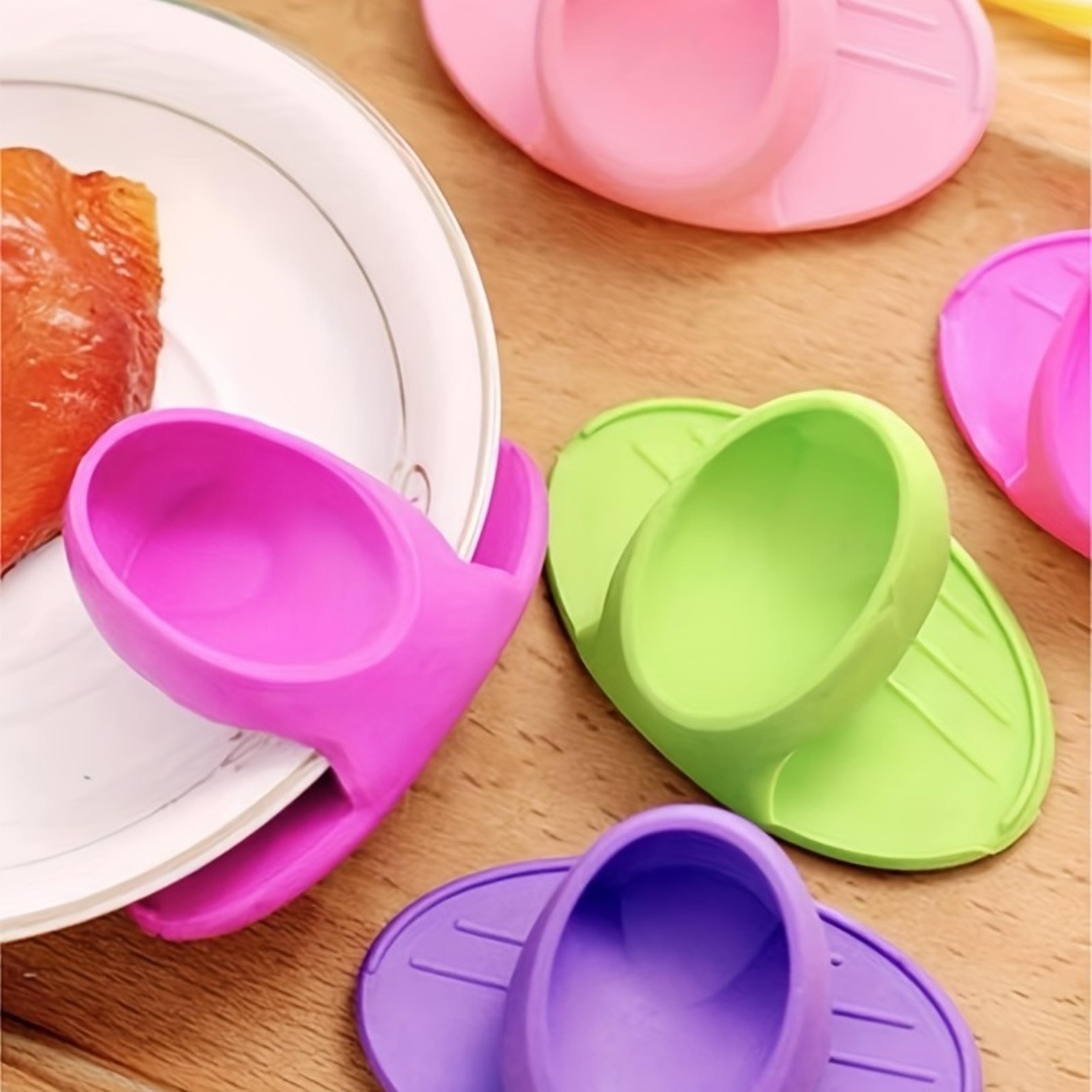 high temperature resistant silicone finger covers, thick insulated gloves for oven and microwave