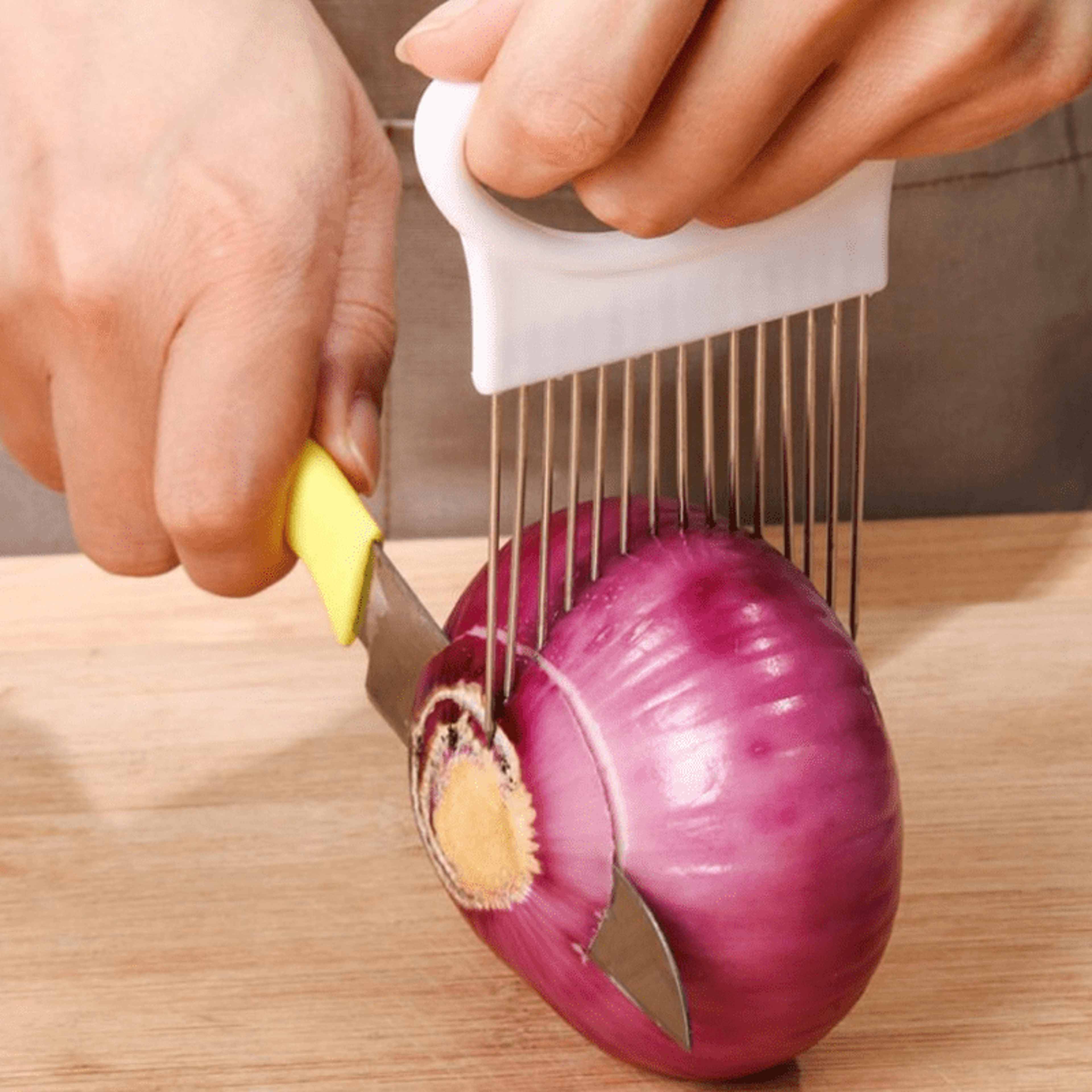 stainless steel onion needle onion fork vegetables fruit slicer tomato cutter kitchen accessories tool