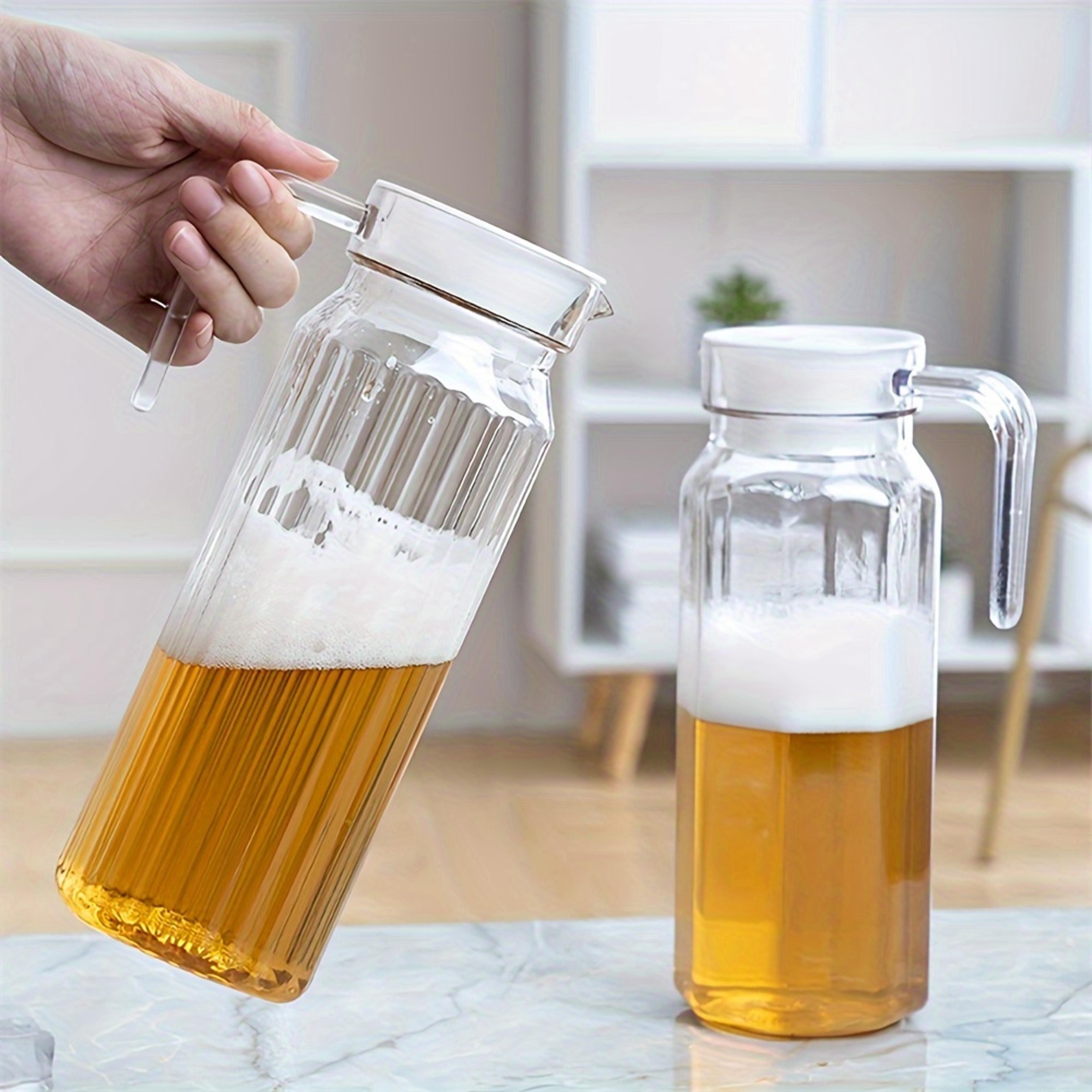 transparent plastic water jug large capacity drink storage pot for juice tea milk wine beer