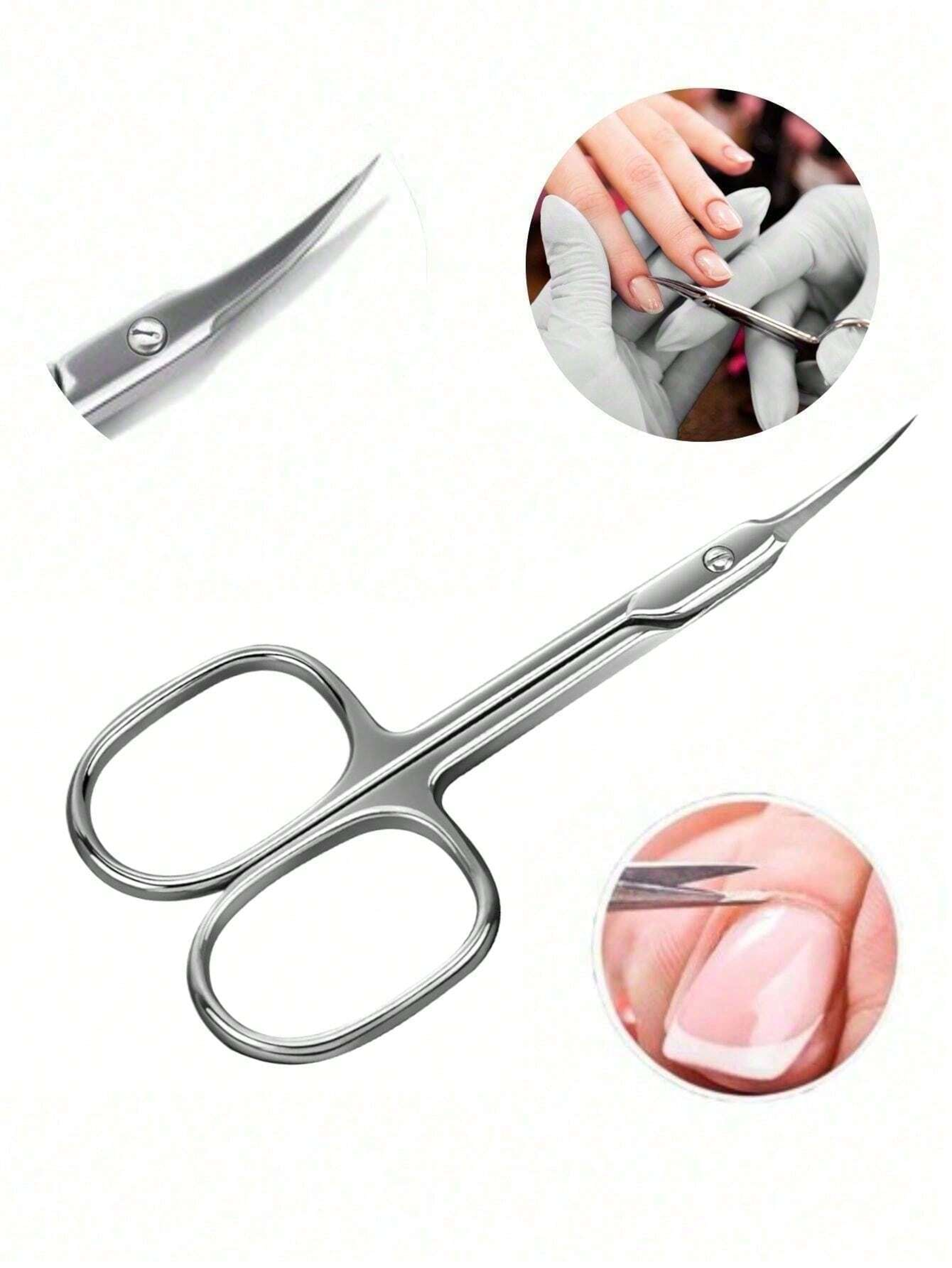 professional manicure scissors stainless steel cuticle scissors dead skin remover for nails art clippers eyebrow trimmer