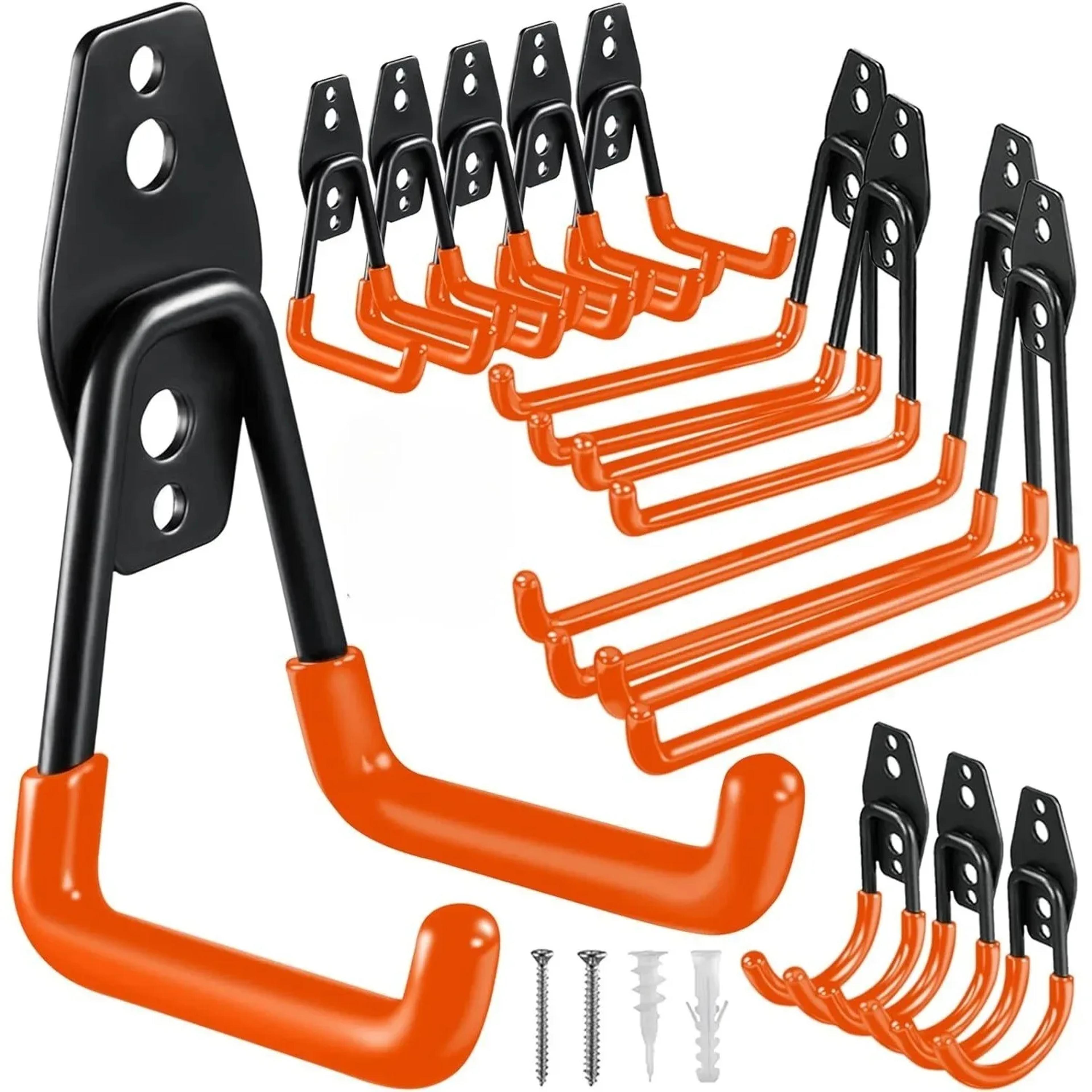 heavy duty metal hook garage organizer wall mount storage for ladders garden tools and bicycle hanger hooks