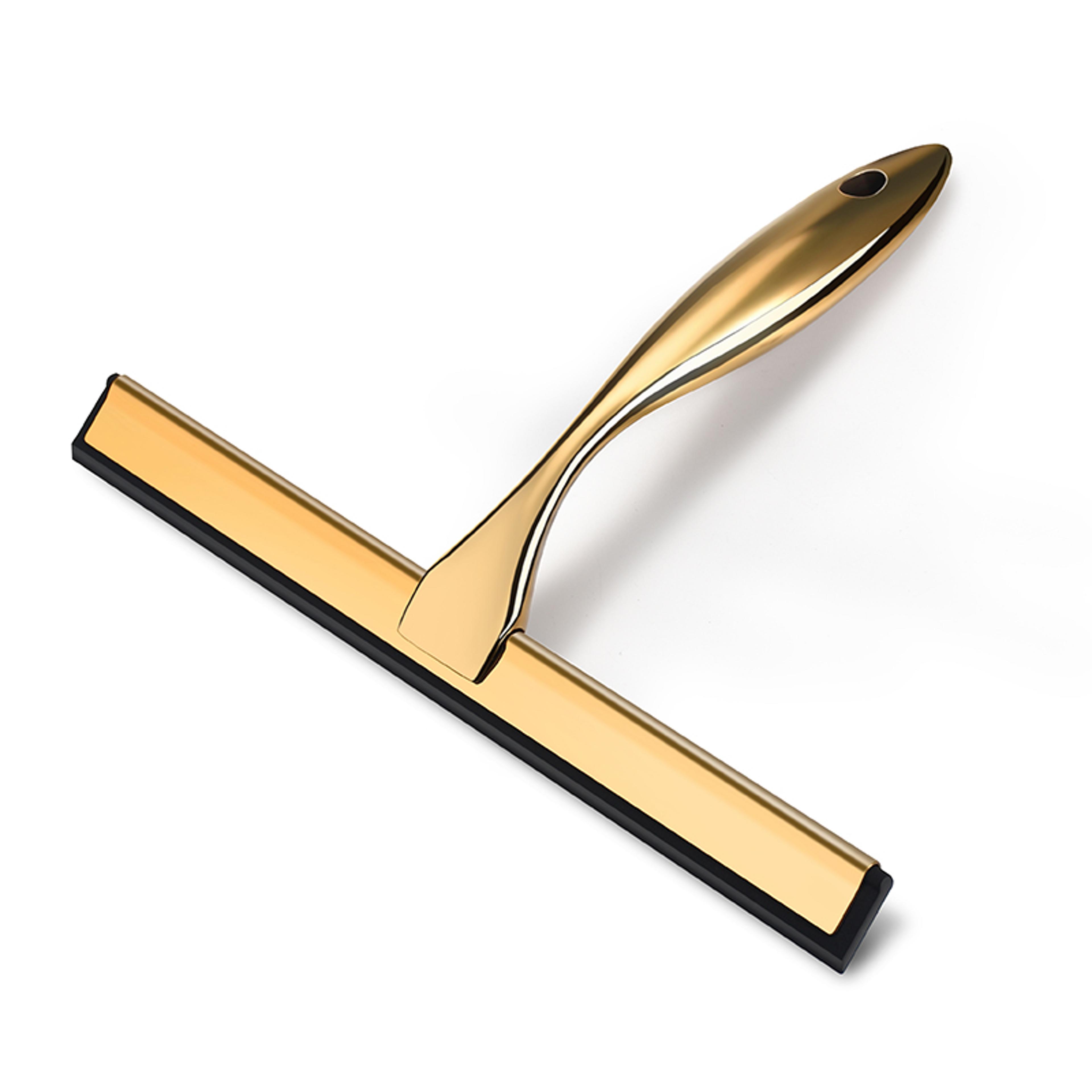 stainless steel shower squeegee with hook for bathroom mirrors windows tiles kitchen cleaning