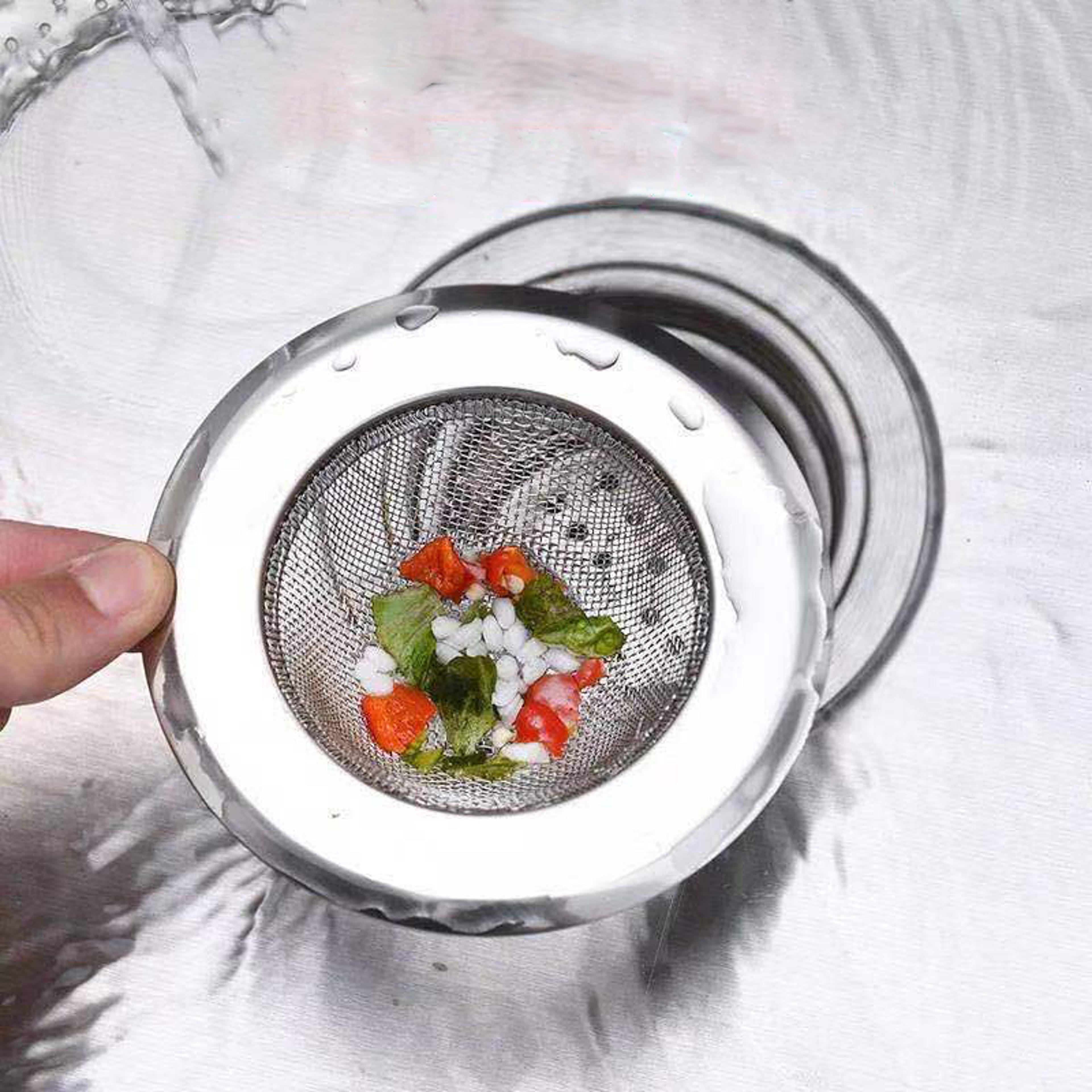 stainless steel sink drain strainer food catcher set