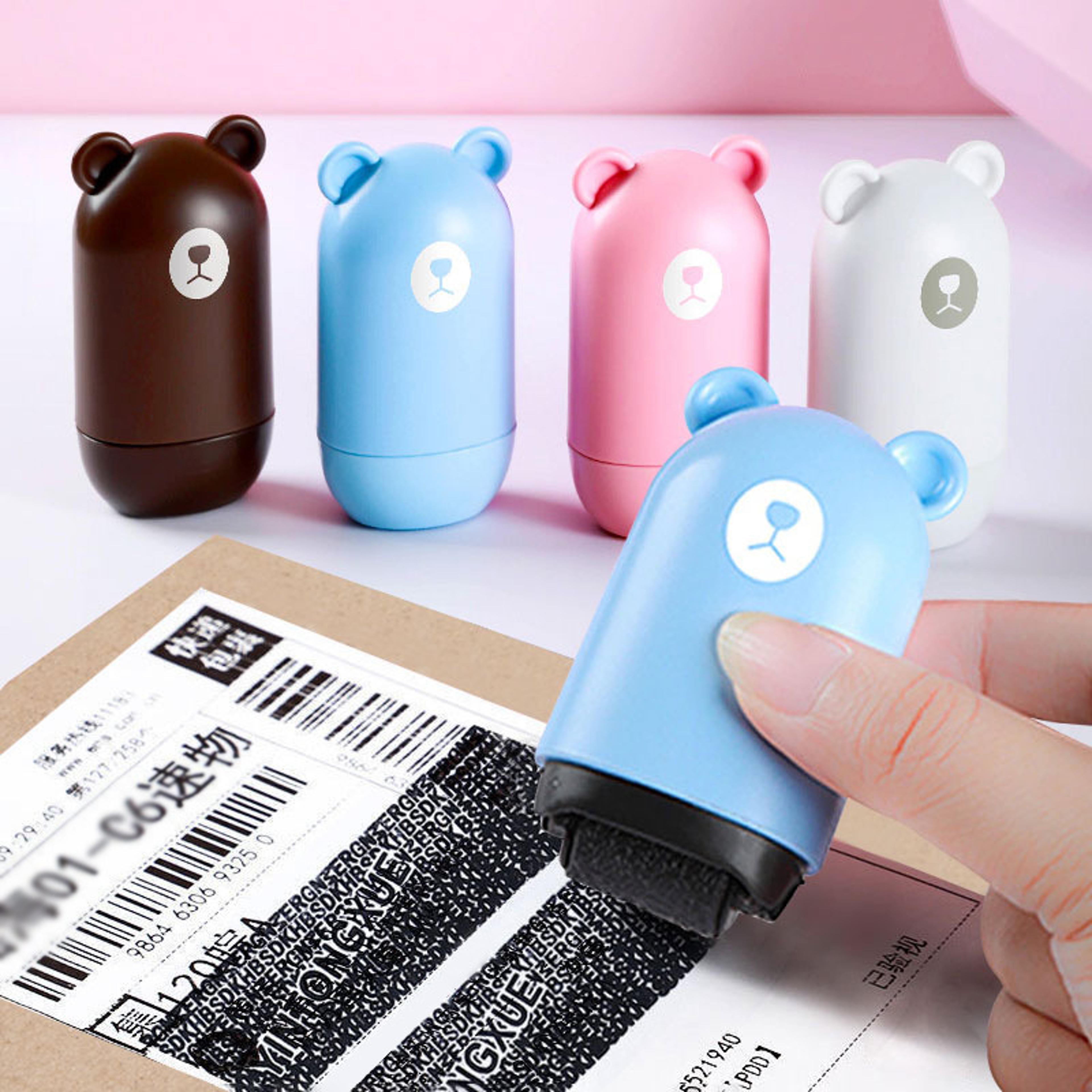 privacy protection roller stamp for confidential data & identity theft prevention
