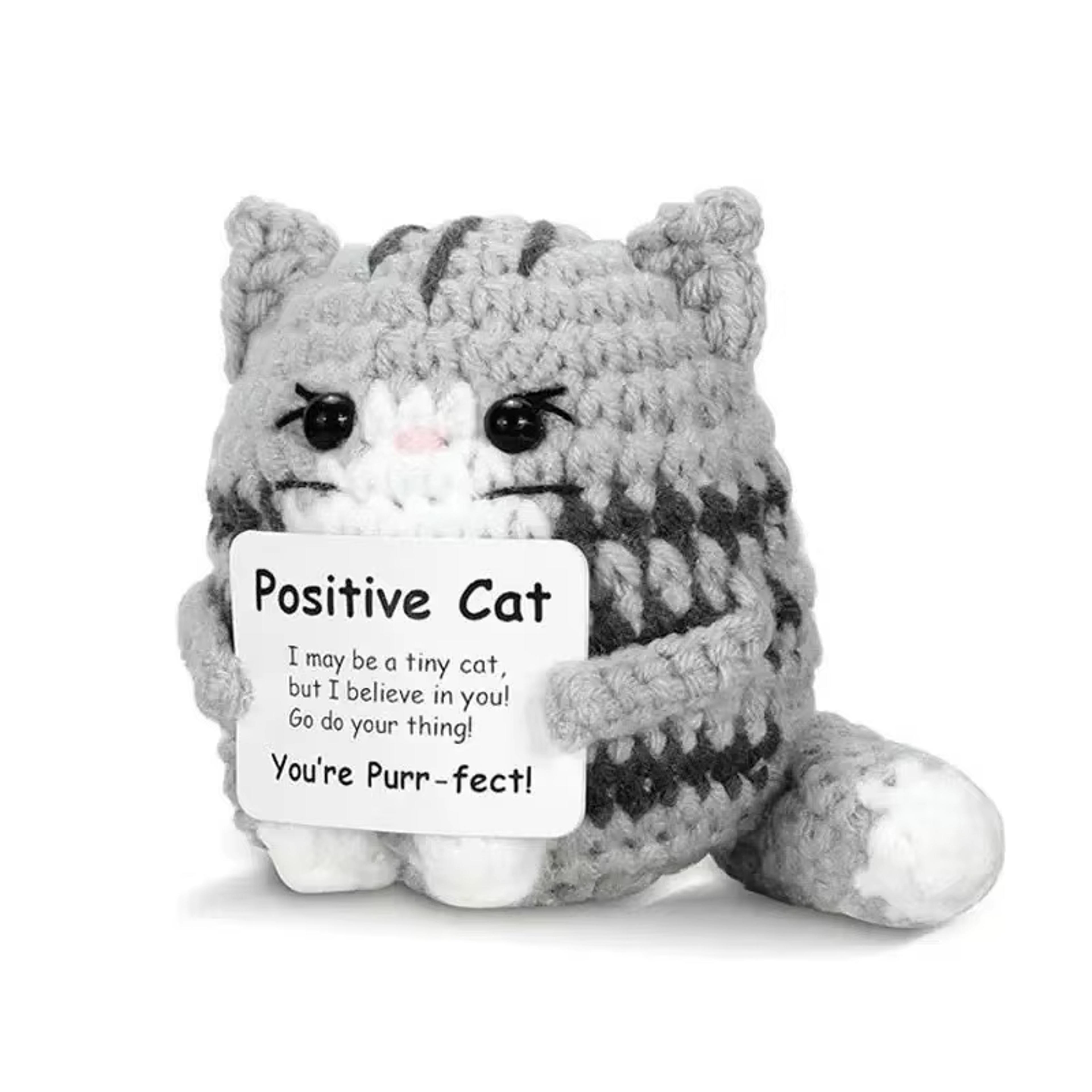 mini handmade potato hug doll with card positive energy plush knitting gift