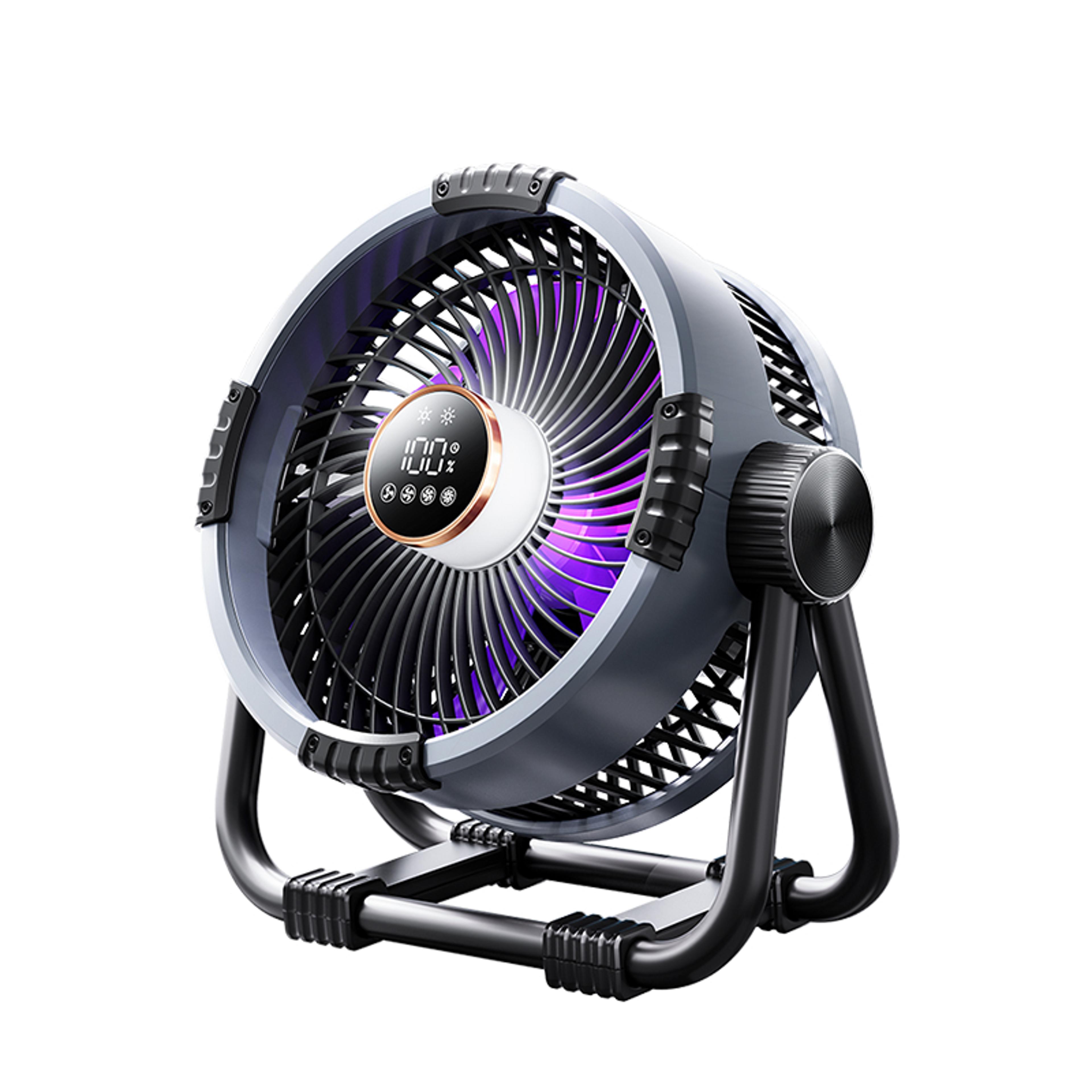 camping fan outdoor ceiling fan with led lighting & power bank