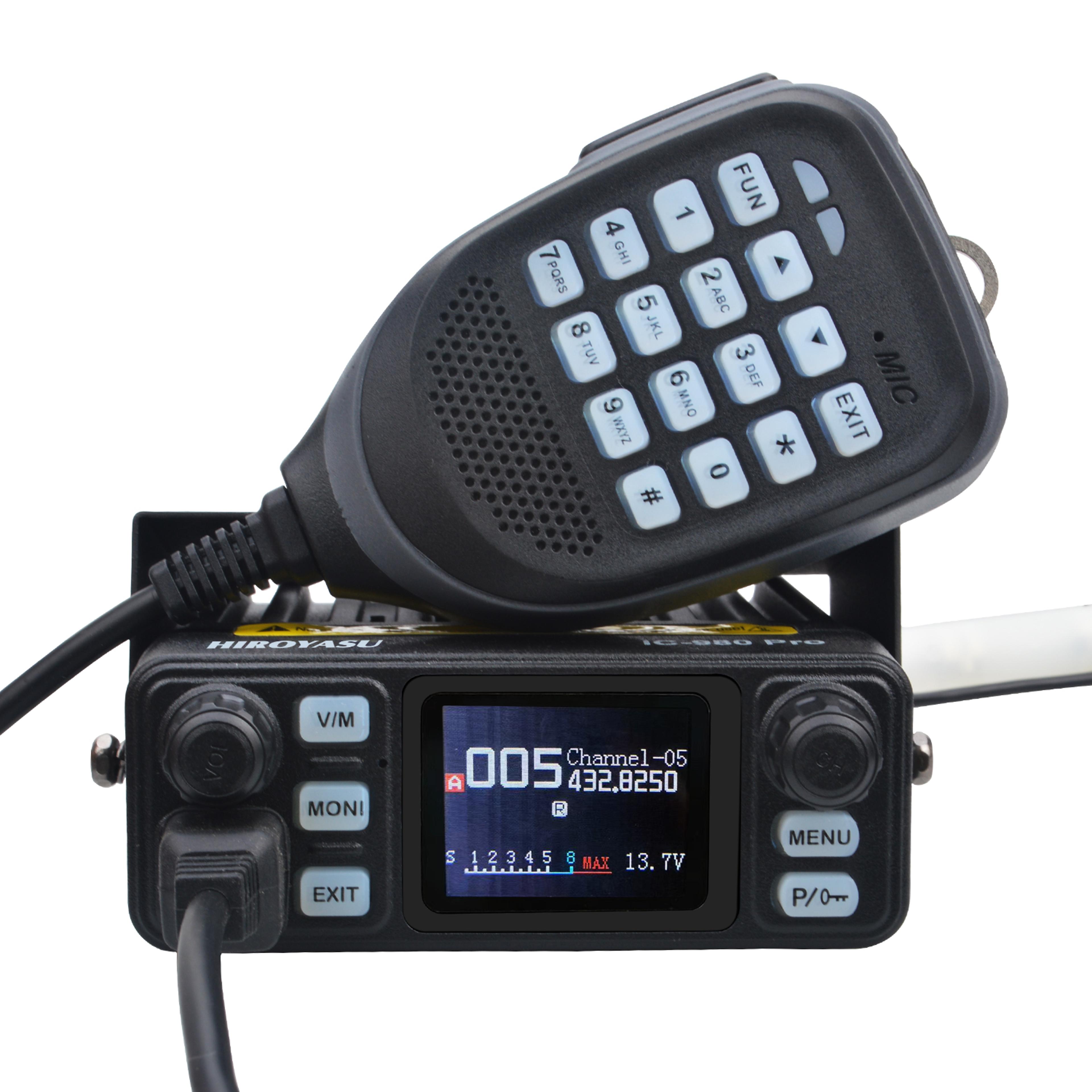 pro dual band uhf vhf walkie talkie with ai noise reduction and fm scrambler
